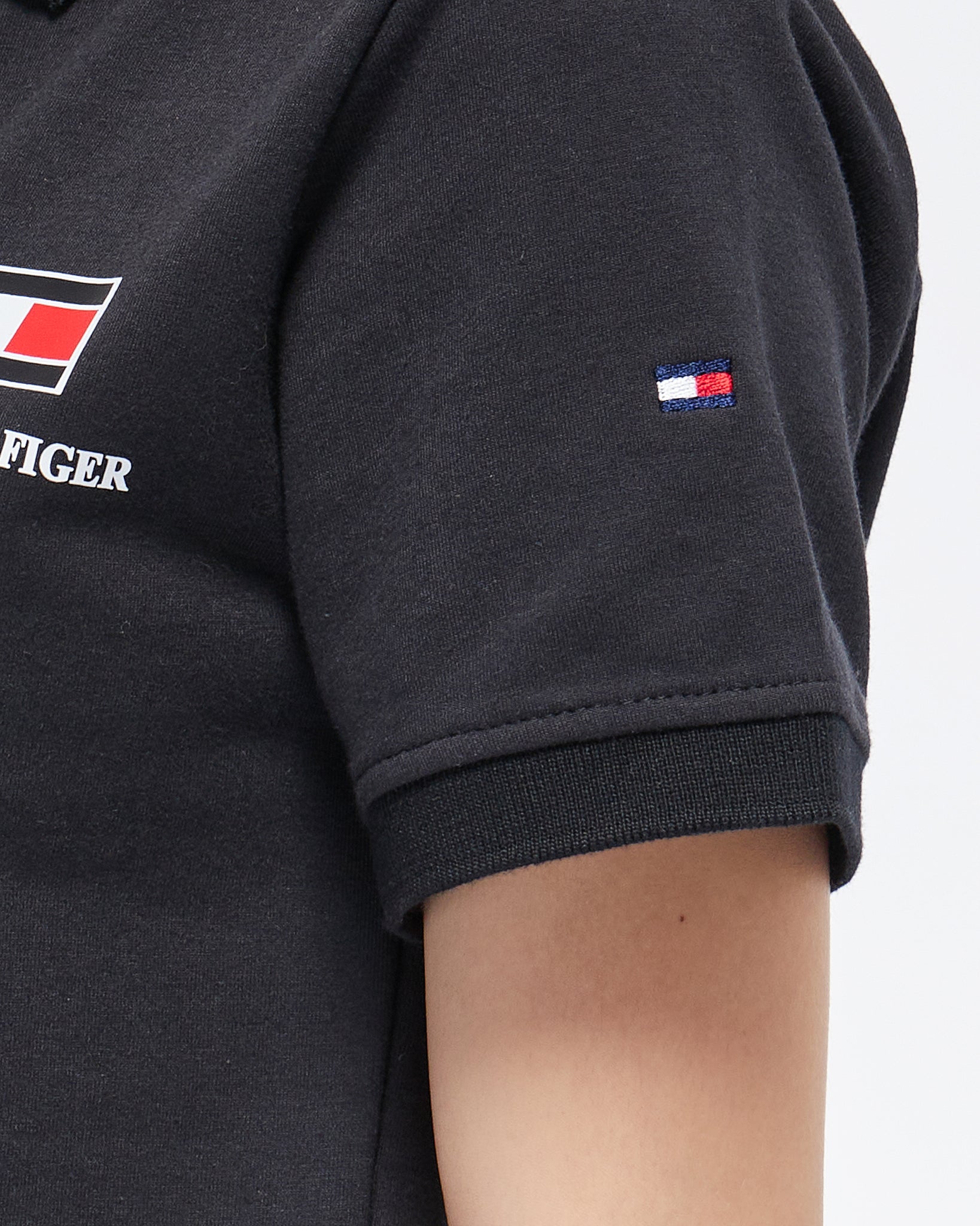 MOI OUTFIT-Flag Printed Lady Polo Shirt 12.50