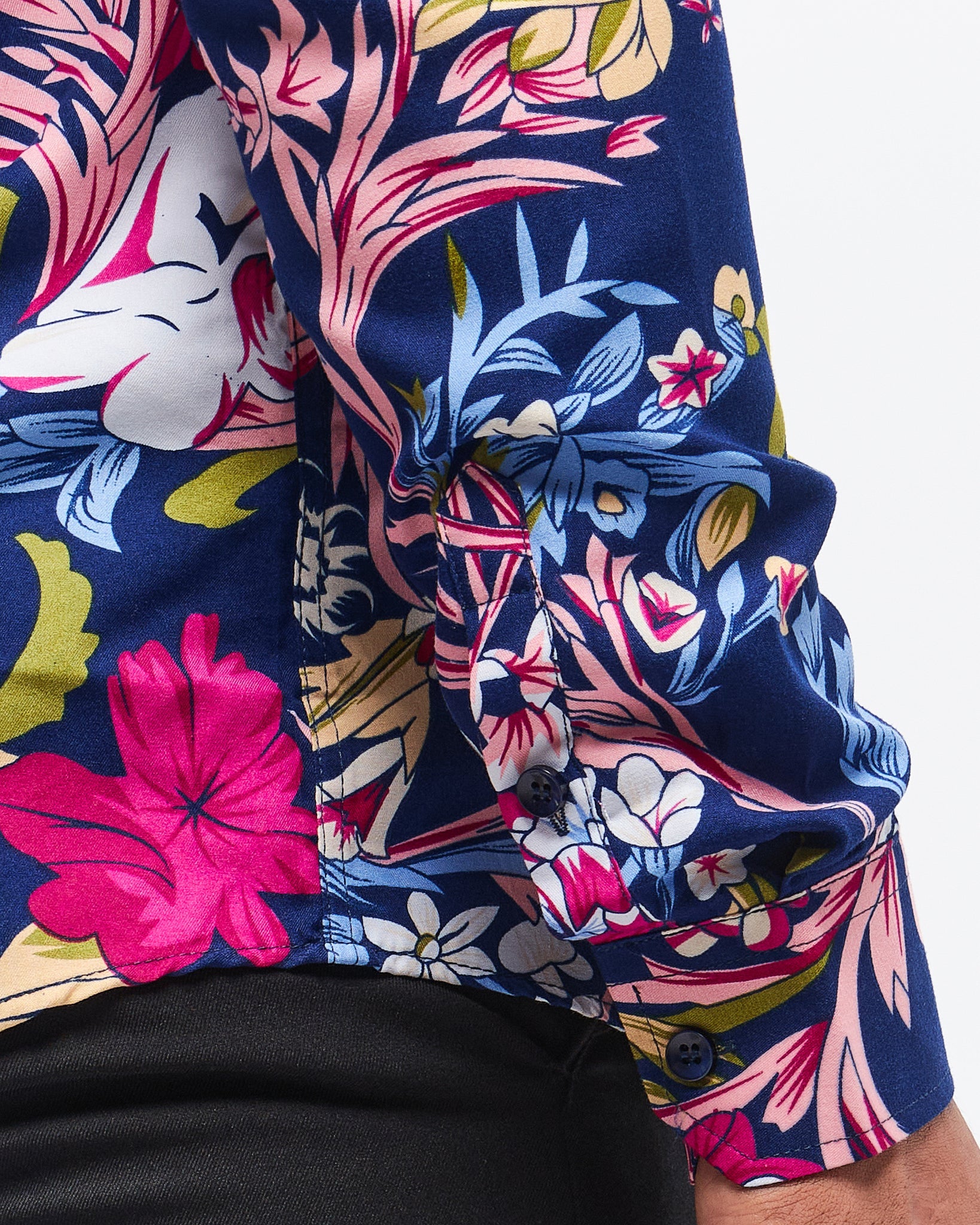 MOI OUTFIT-Floral Printed Men Shirt Long Sleeve 21.90