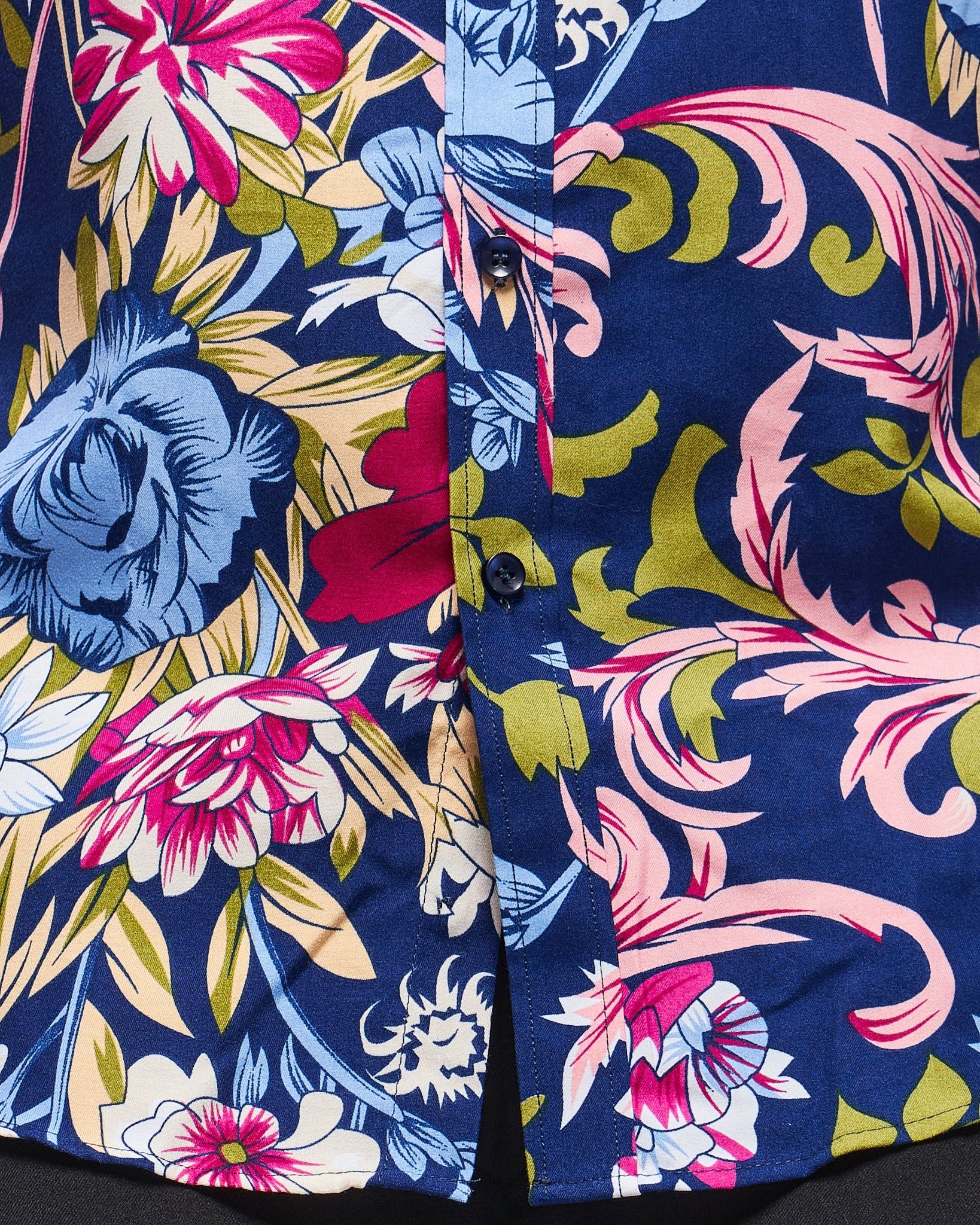 MOI OUTFIT-Floral Printed Men Shirt Long Sleeve 21.90