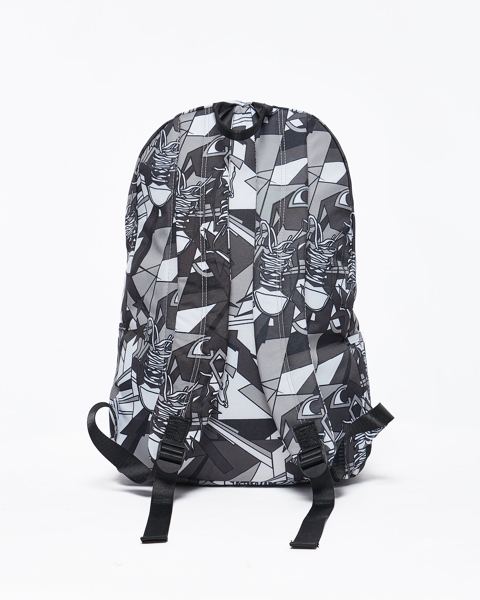 MOI OUTFIT-Graffiti Over Printed Unisex Backpack 23.90