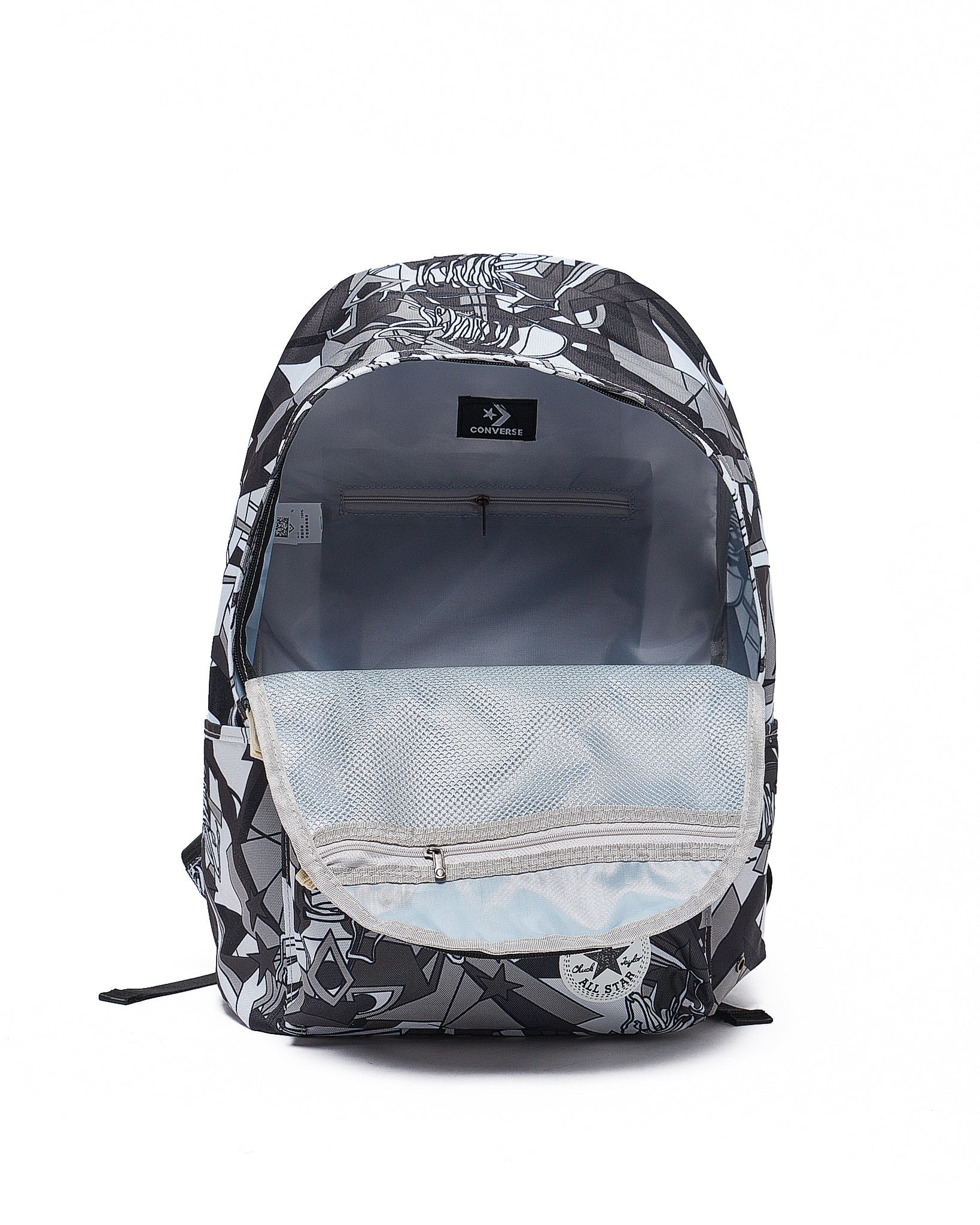 MOI OUTFIT-Graffiti Over Printed Unisex Backpack 23.90