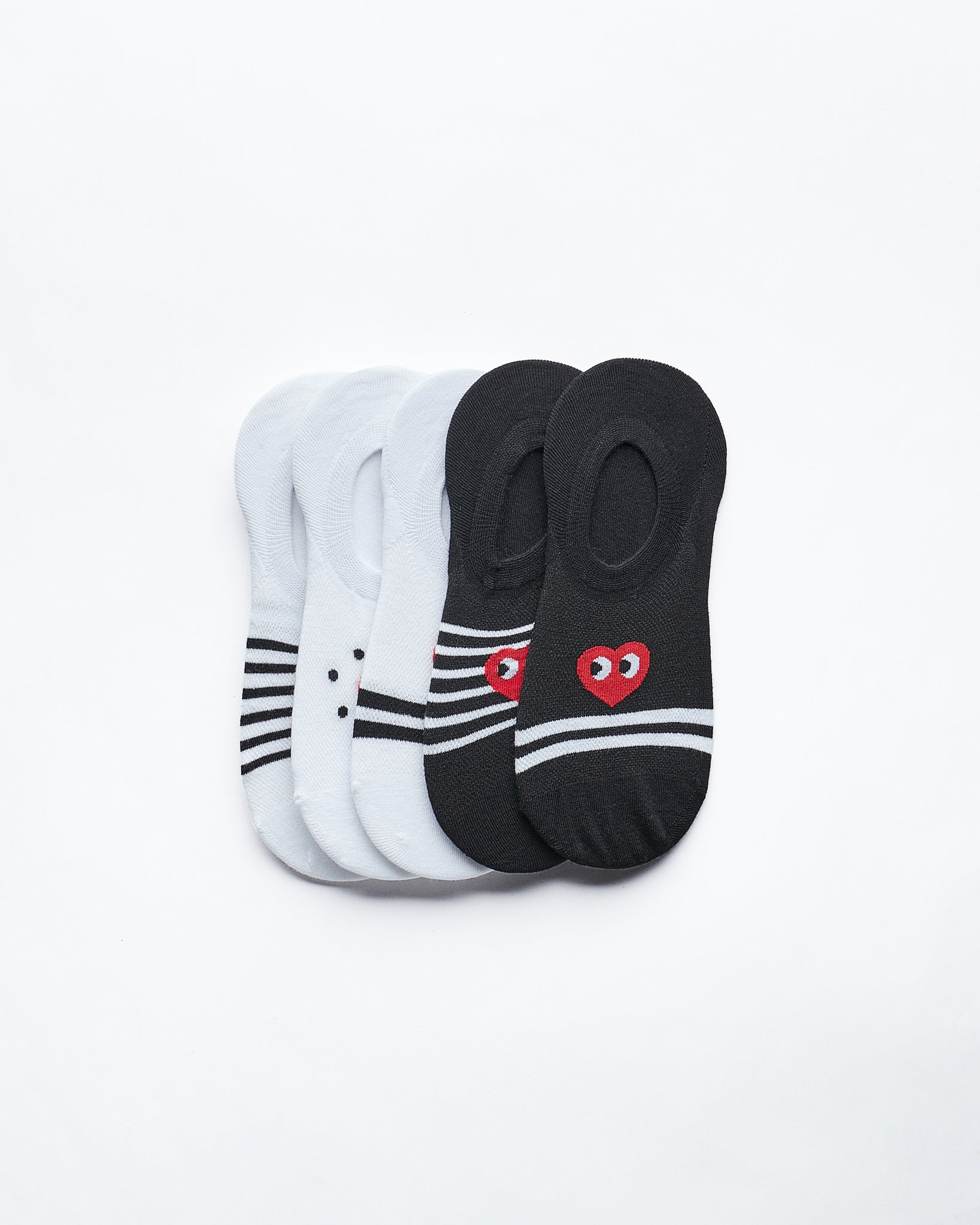 MOI OUTFIT-Heart Logo 5 Pairs Low Cut Socks 12.90