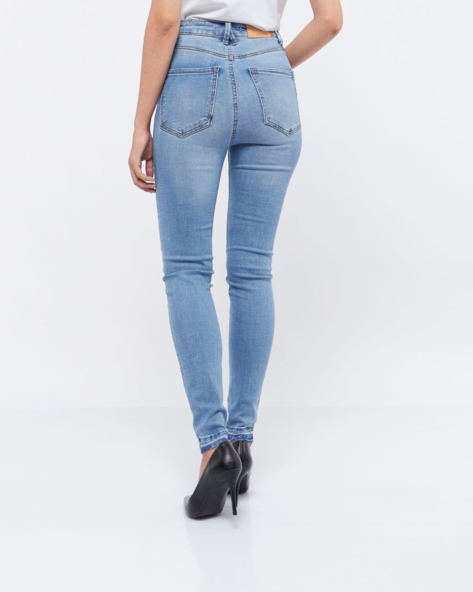 MOI OUTFIT-High Waist Distressed Slim Fit Lady Jeans 18.90