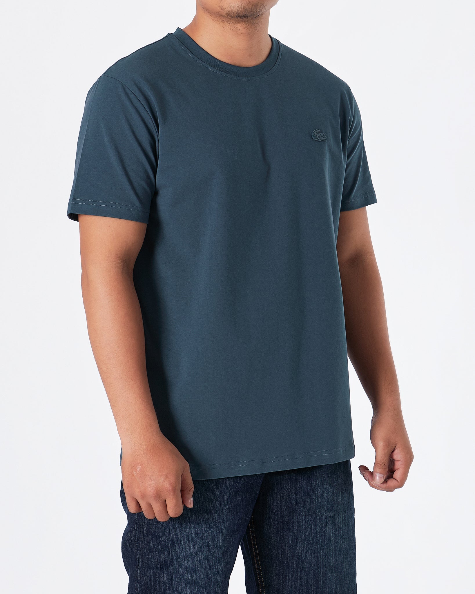 MOI OUTFIT-LAC Plain Men Blue T-Shirt 15.90