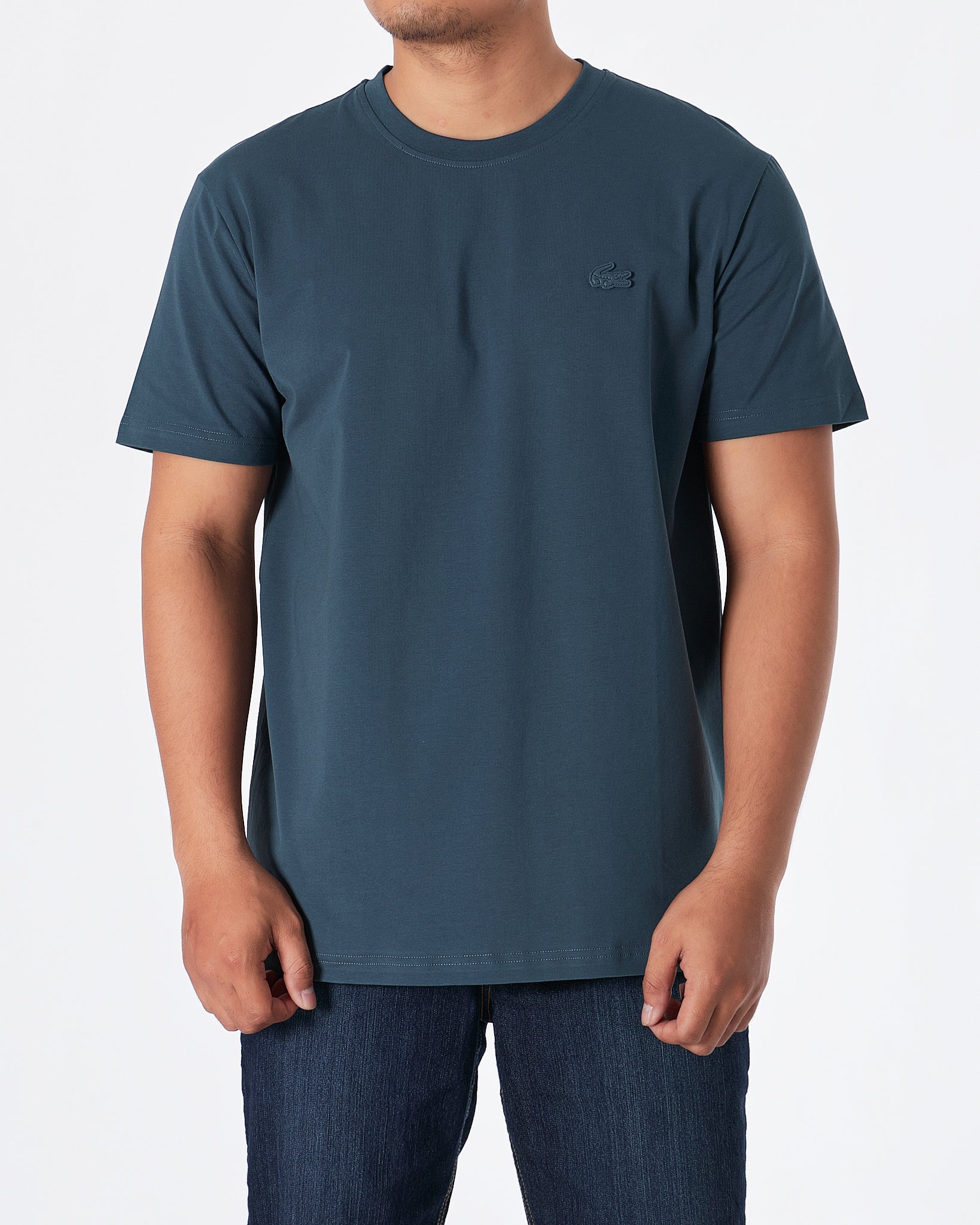MOI OUTFIT-LAC Plain Men Blue T-Shirt 15.90