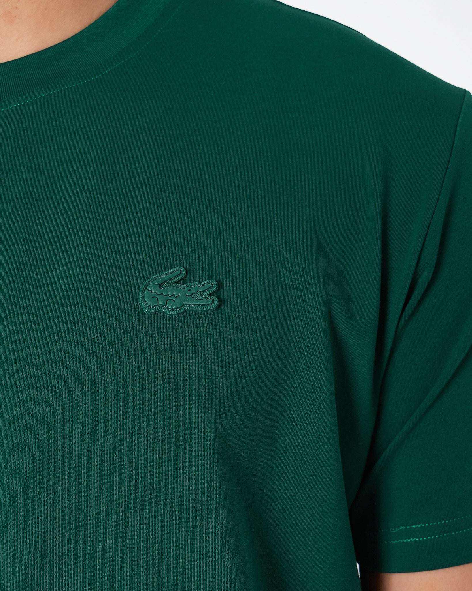 MOI OUTFIT-LAC Plain Men Dark Green T-Shirt 15.90