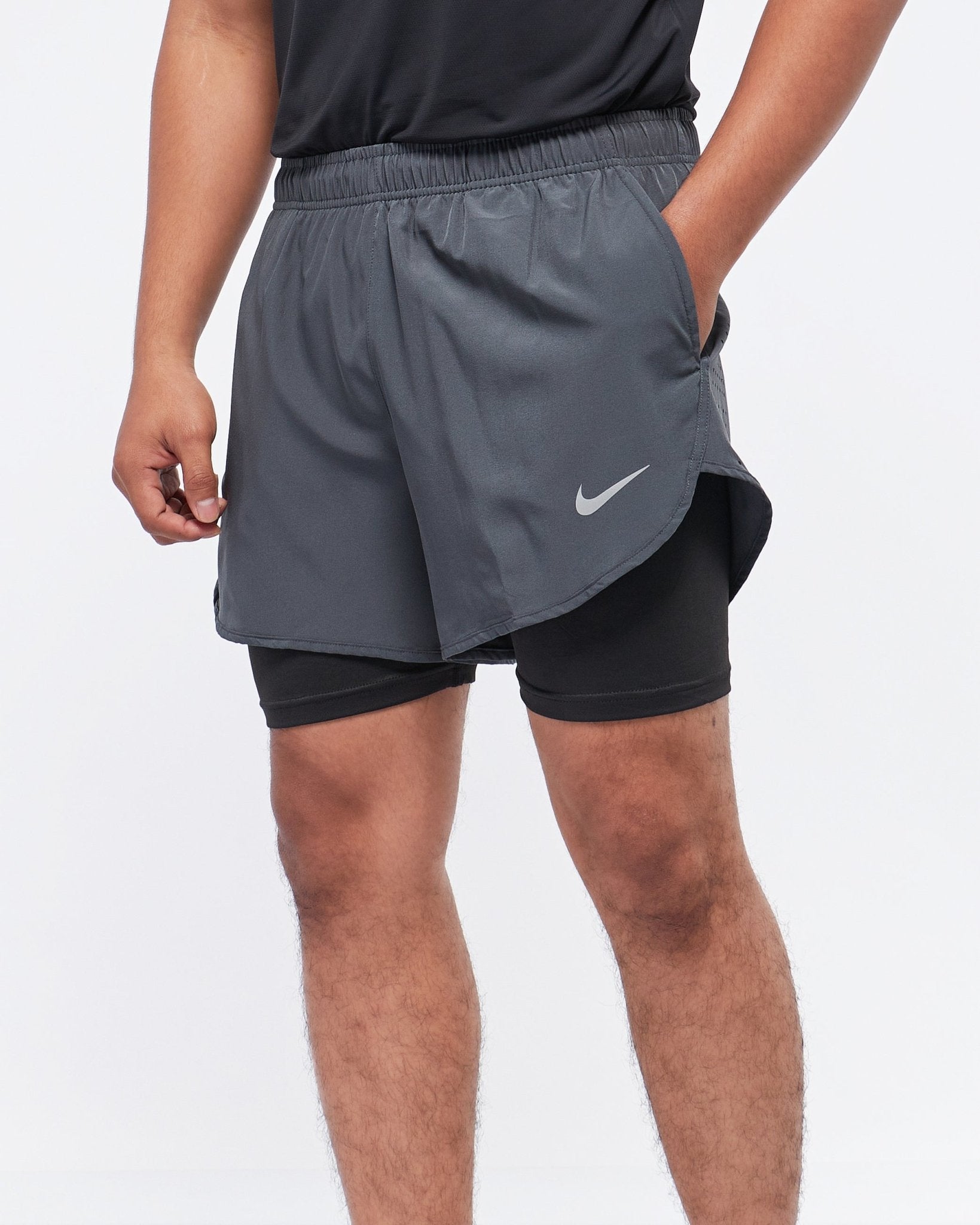 MOI OUTFIT-Lightweight Running 2 in 1 Men Sport Shorts 13.90