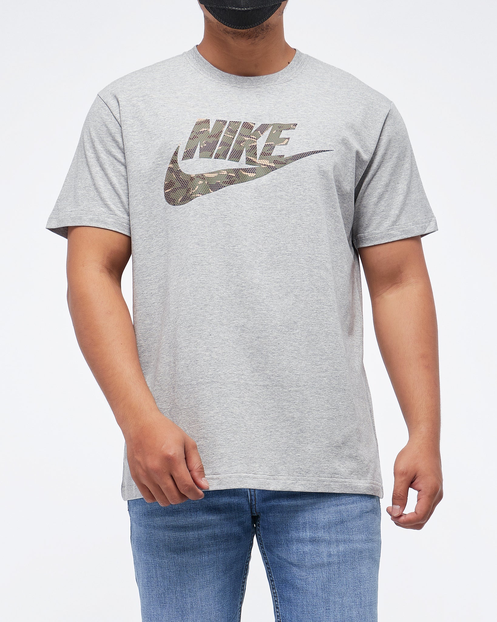 MOI OUTFIT-Logo Camo Printed Men T-Shirt 16.50
