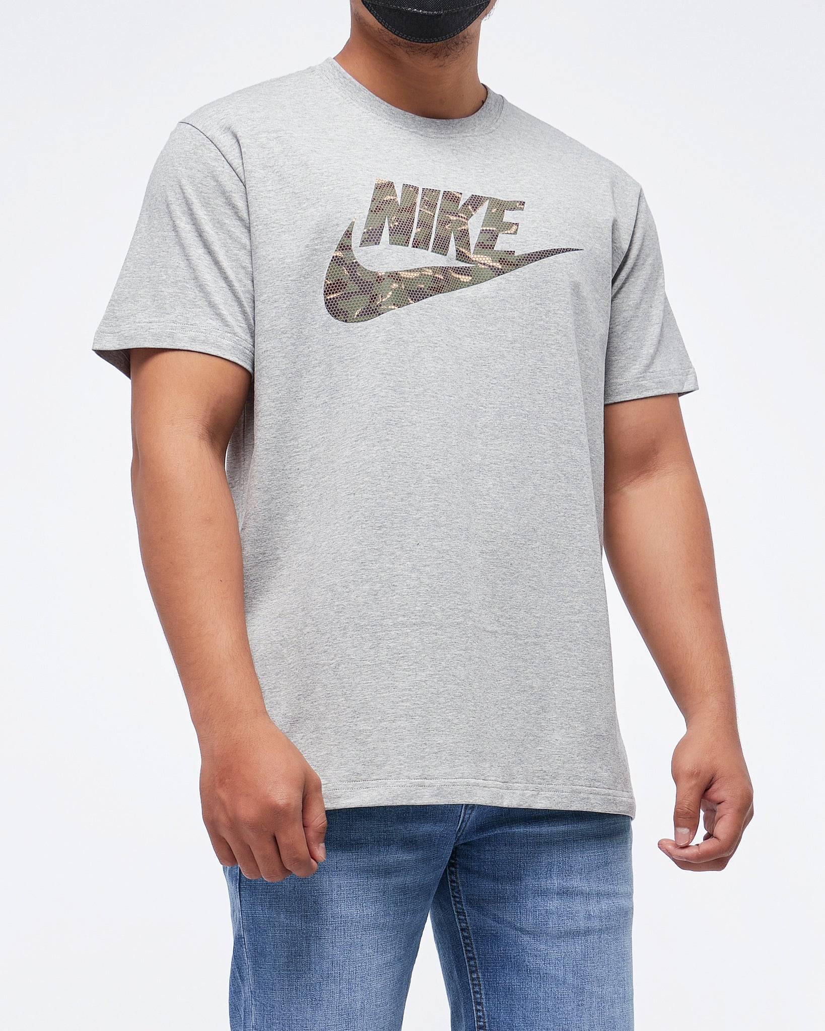 MOI OUTFIT-Logo Camo Printed Men T-Shirt 16.50