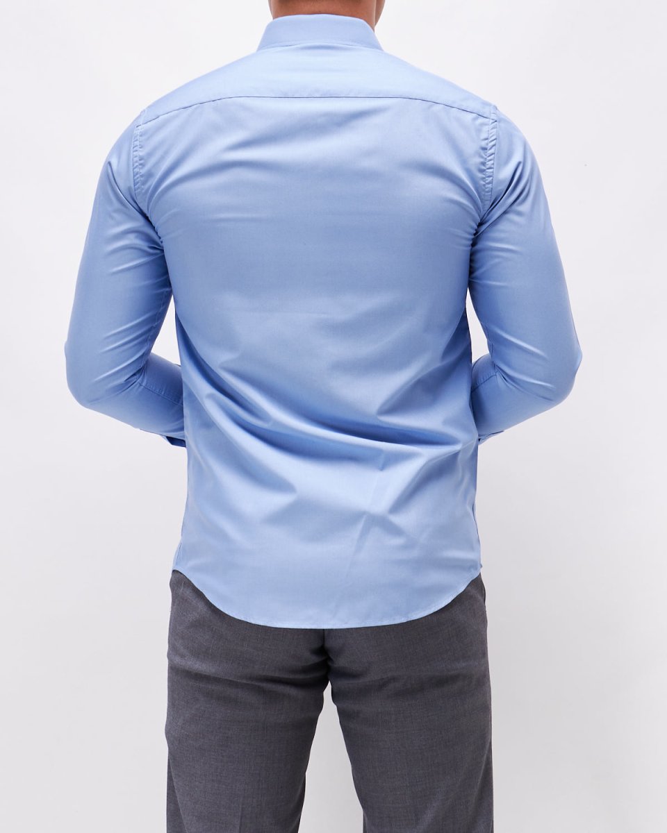MOI OUTFIT-Logo Embroidered Men Shirt Long Sleeve 19.90