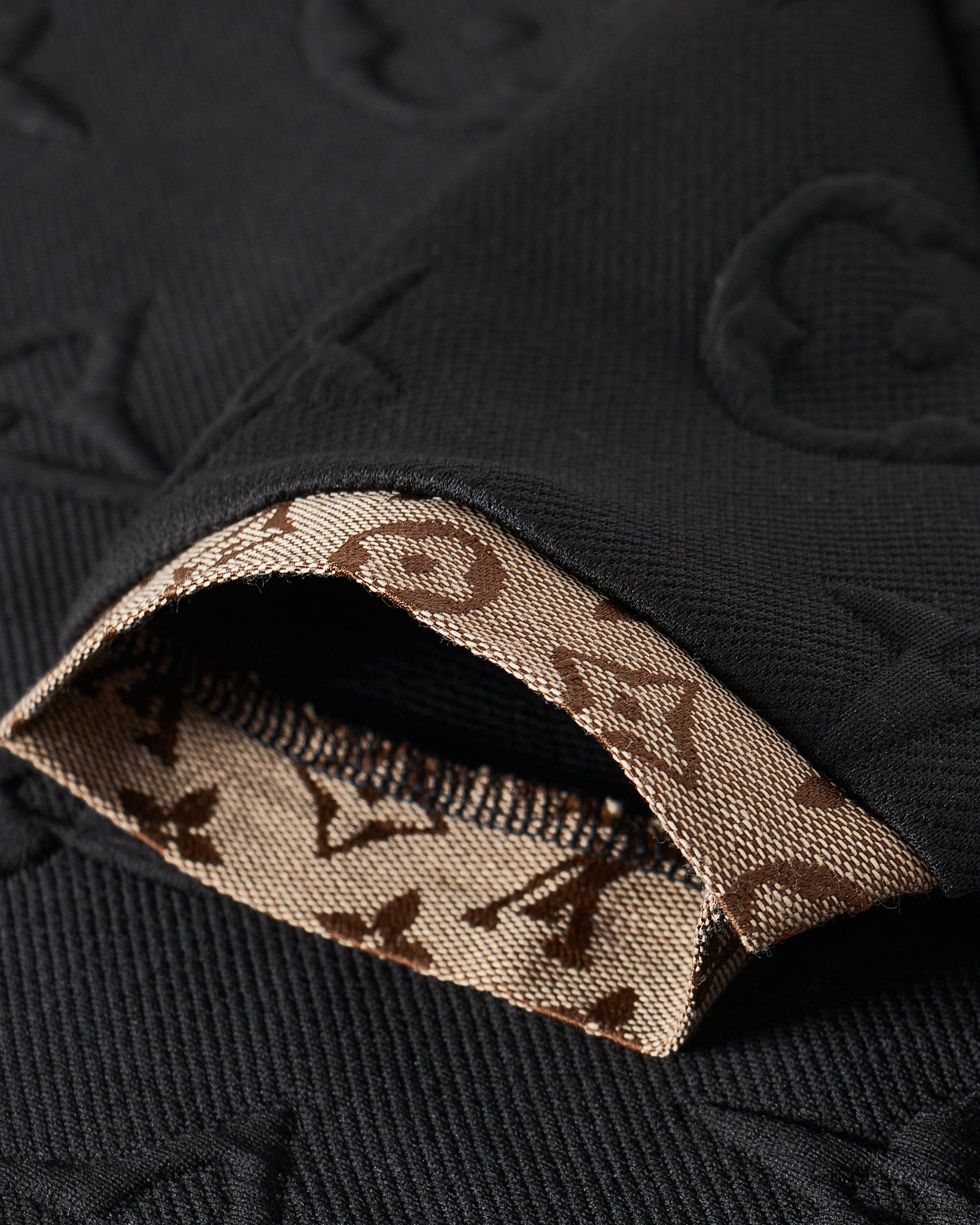 MOI OUTFIT-LV Monogram Lady Embossed Black Dress 59.90