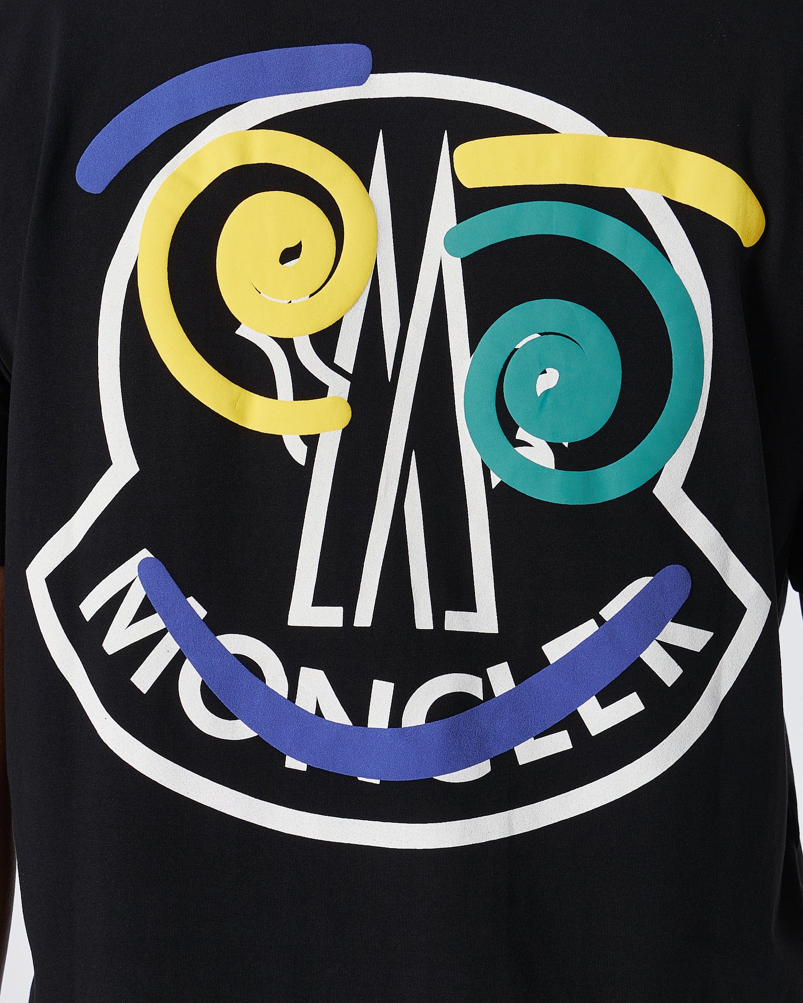 MOI OUTFIT-MON Round Back Printed Men Black T-Shirt 19.90
