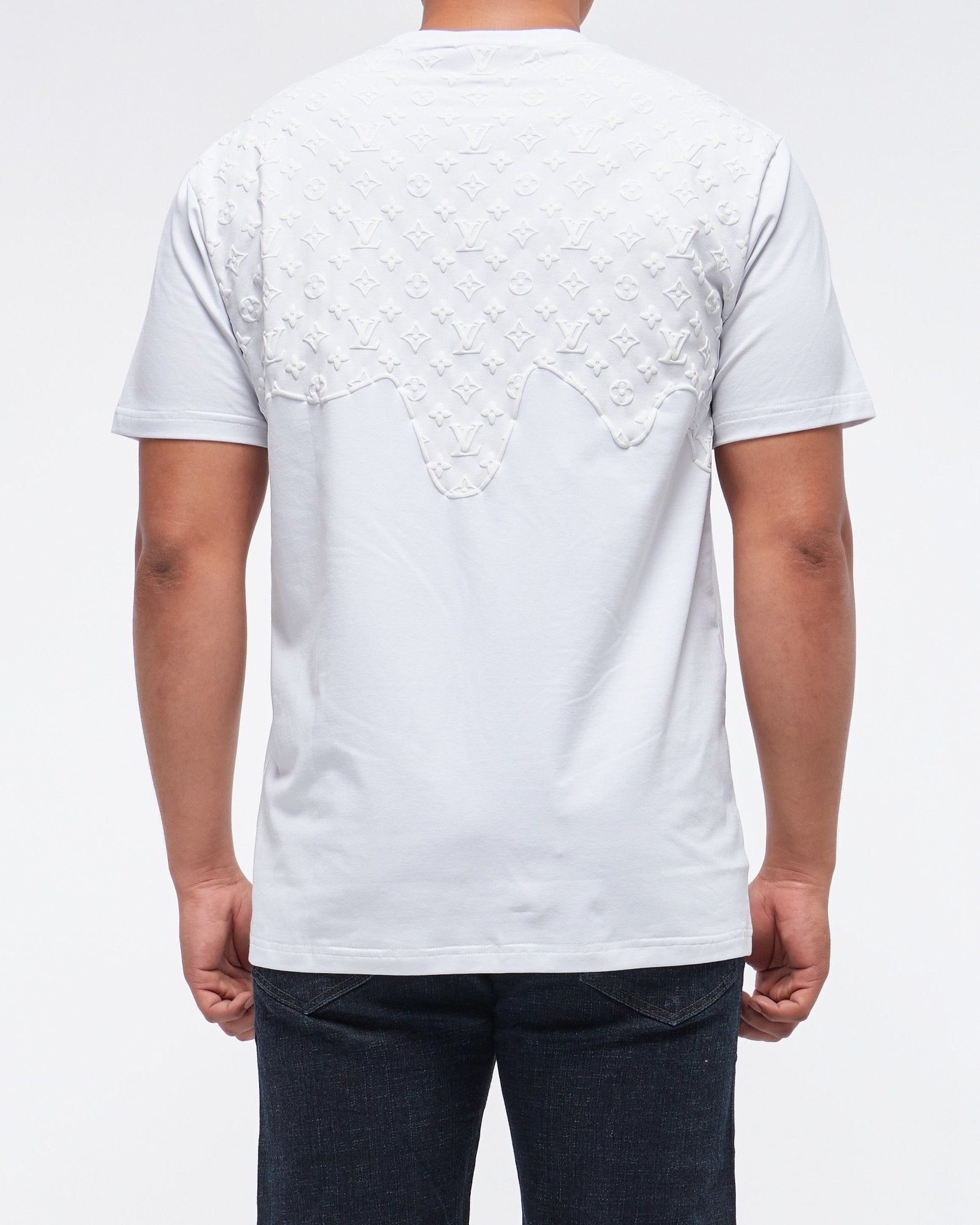 MOI OUTFIT-Monogram Front and Back Printed Men T-Shirt 15.90