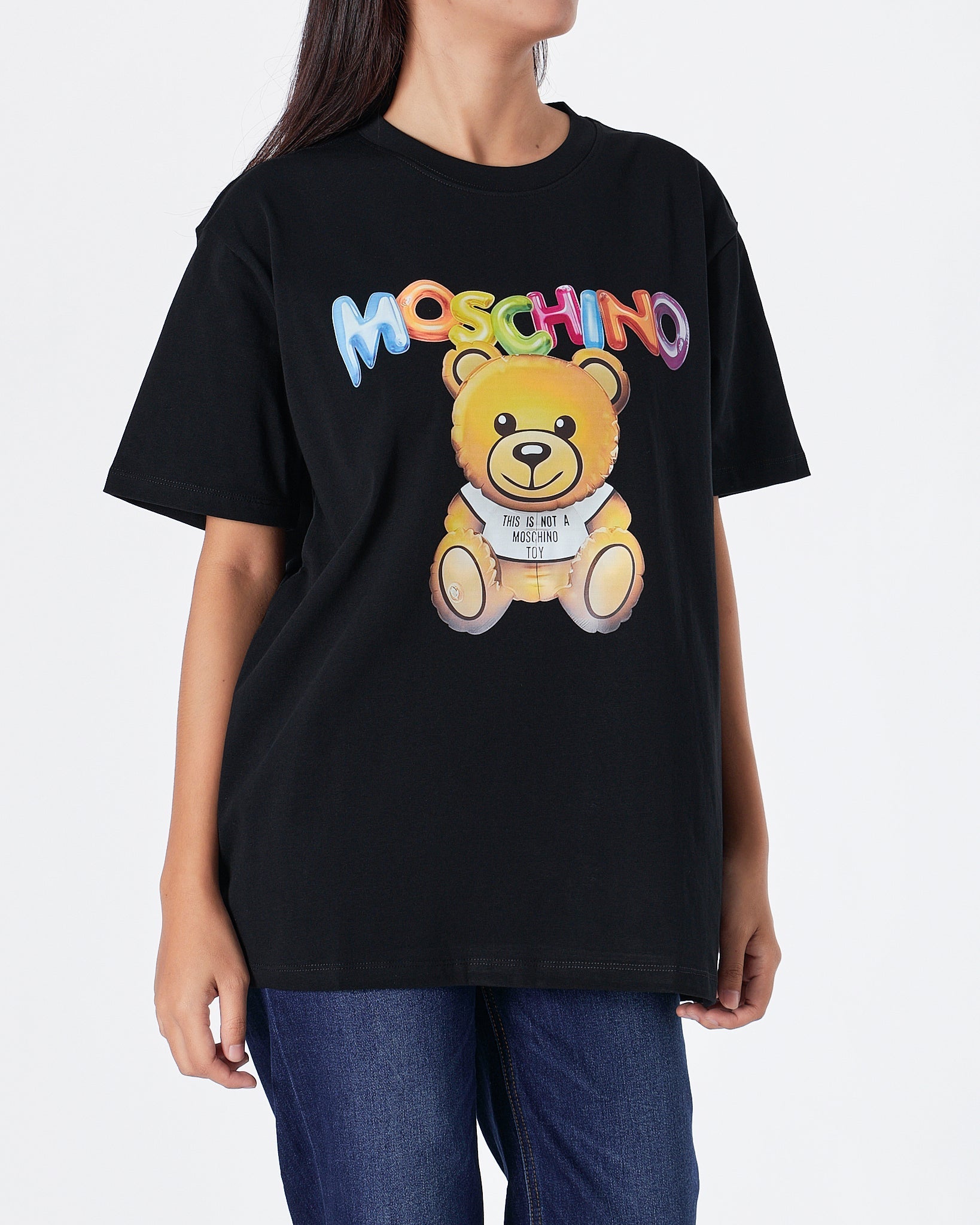 MOI OUTFIT-MOS Teddy Bear Unisex Black T-Shirt 23.90