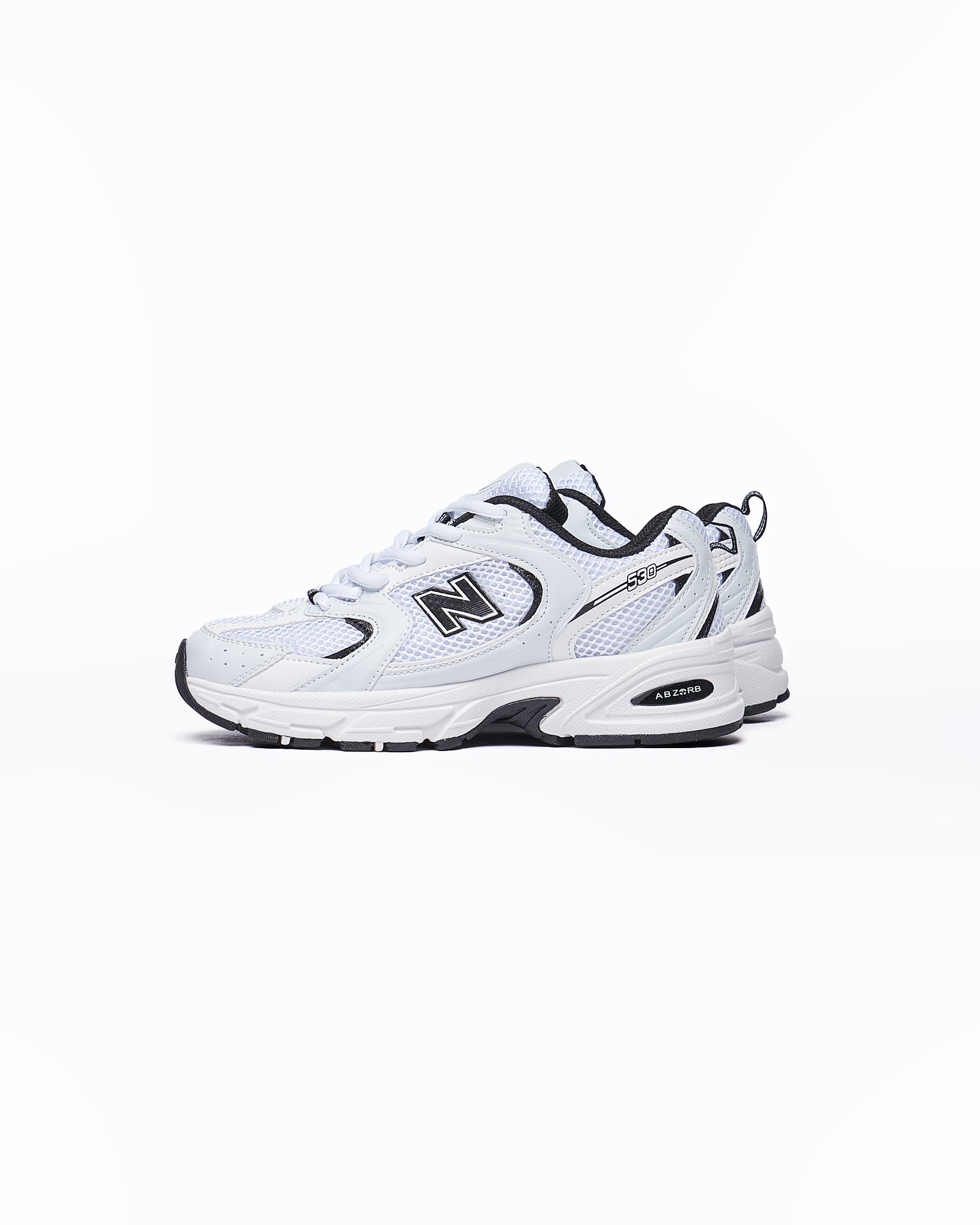 MOI OUTFIT-NB 530 White Black Runners Shoes 69.90