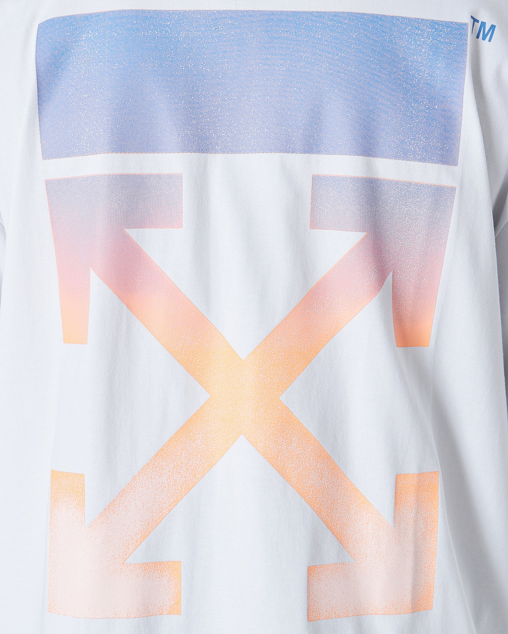 MOI OUTFIT-OW Back Cross Arrow Men White T-Shirt 18.90