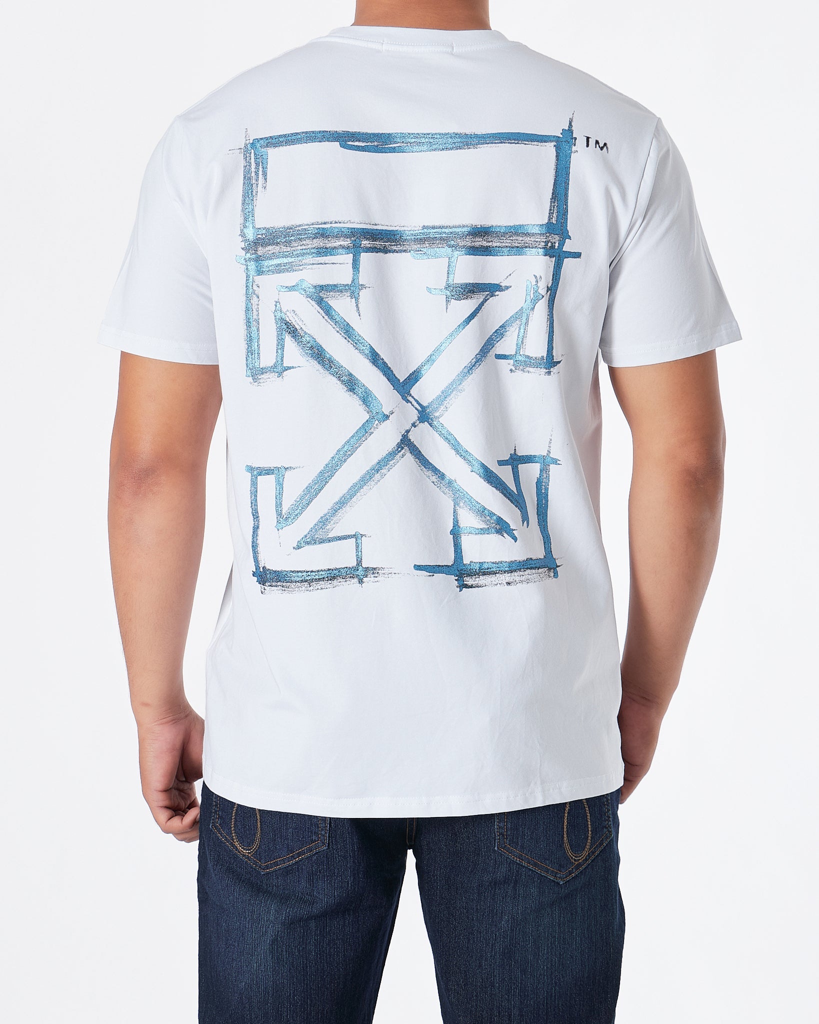 Off white t hotsell shirt cross on back