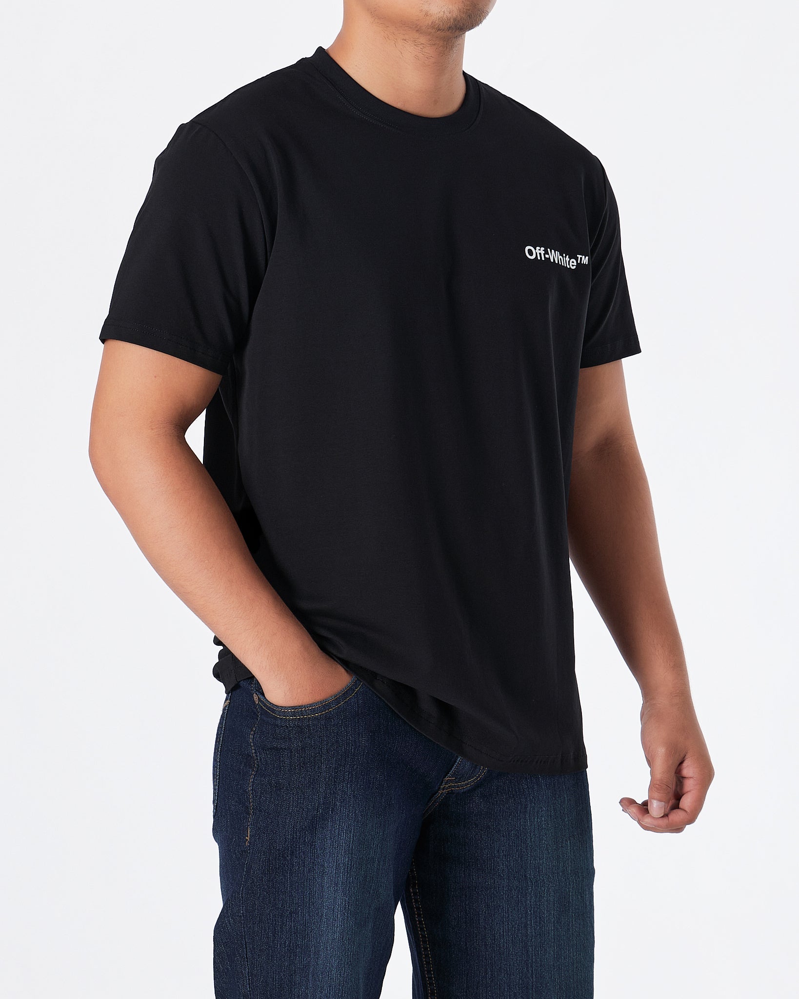 MOI OUTFIT-OW Men Black T-Shirt 17.90