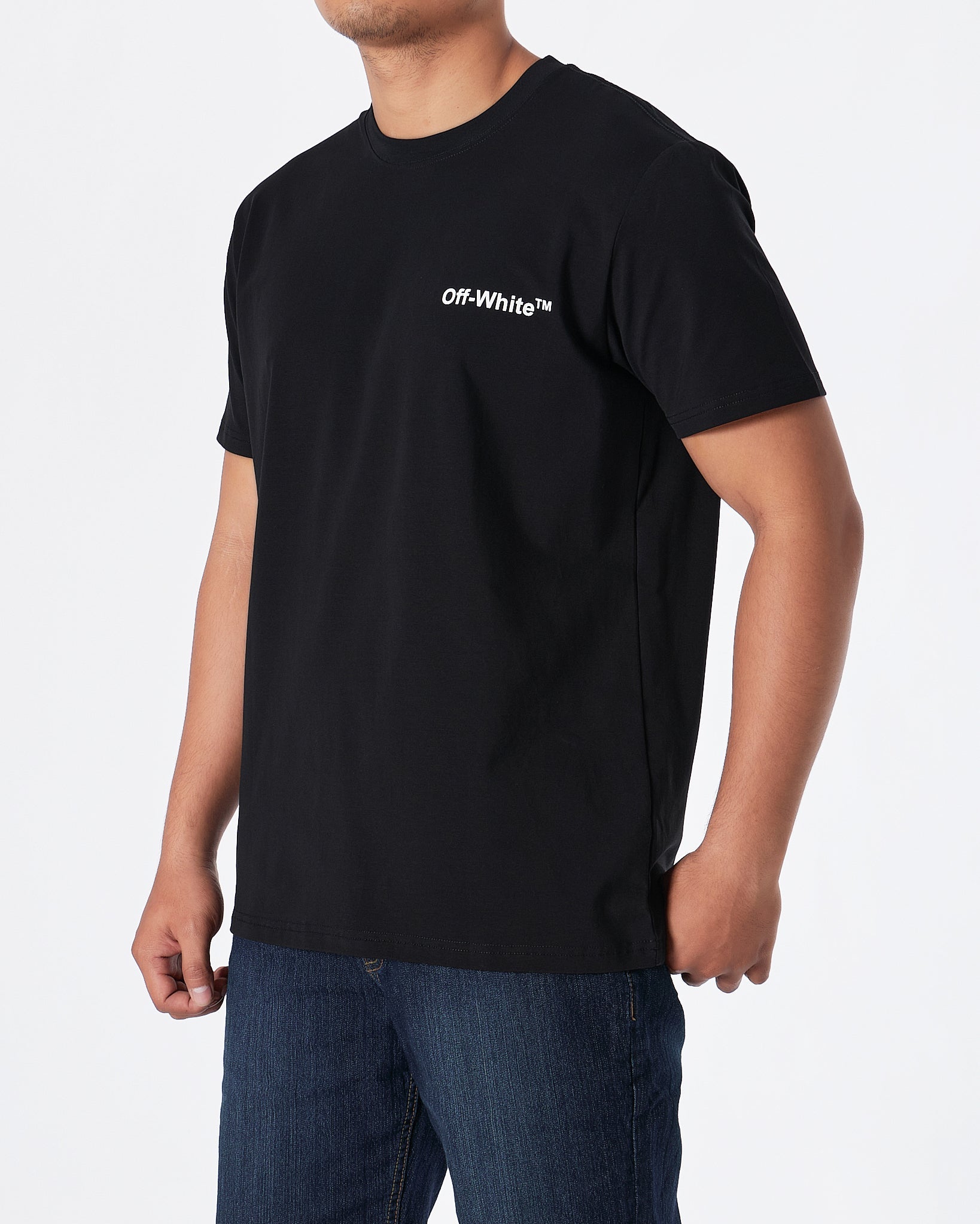 MOI OUTFIT-OW Men Black T-Shirt 17.90