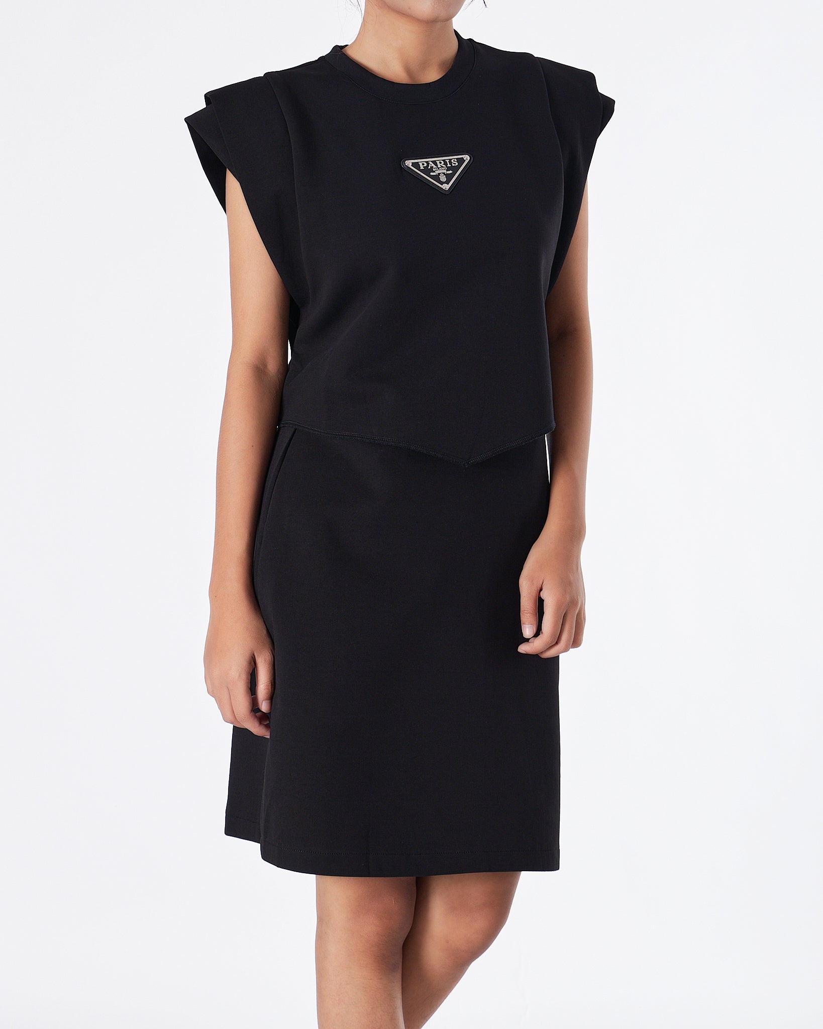 MOI OUTFIT-PD Milano Lady Black Set T-Shirt +Skirt 2pcs 84.90