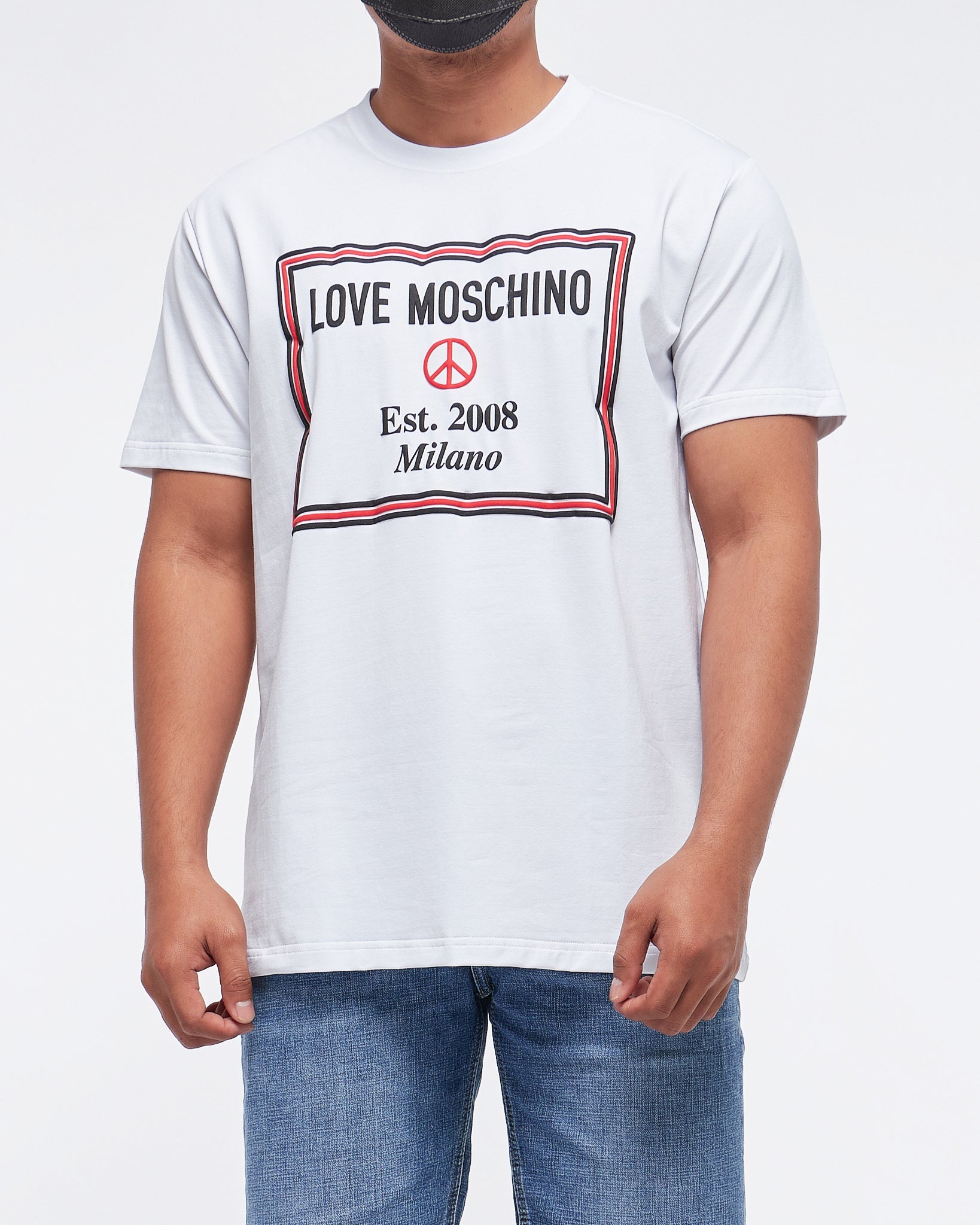 MOI OUTFIT-Peace Symbol Milano Printed Men T-Shirt 15.50