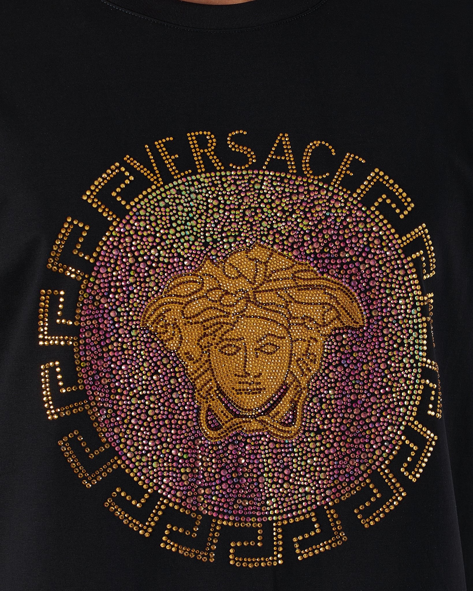 MOI OUTFIT-Rhinestone Medusa Printed Men T-Shirt 64.90