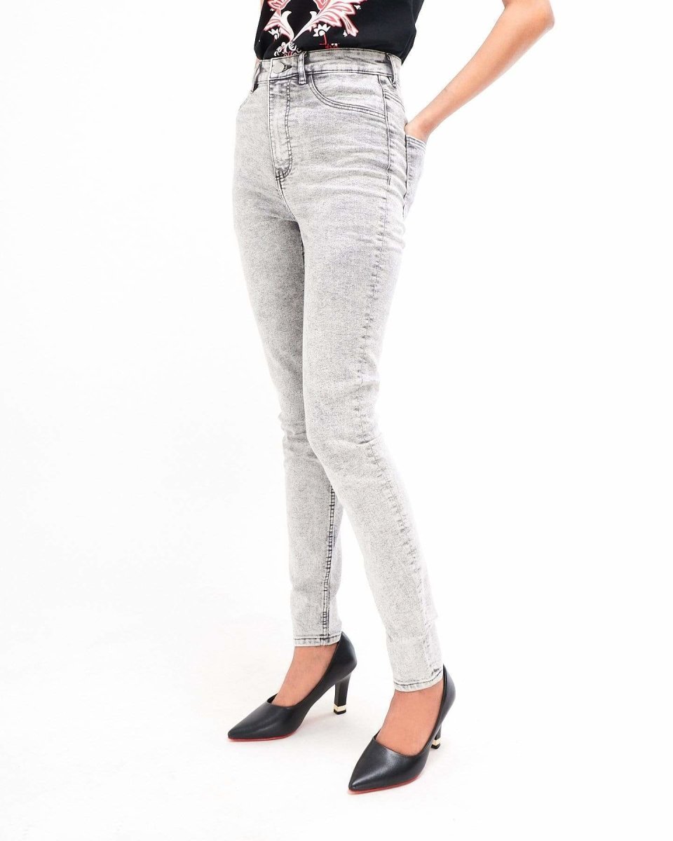 MOI OUTFIT-Slim Fit Lady High Waist Mom Jean 14.50