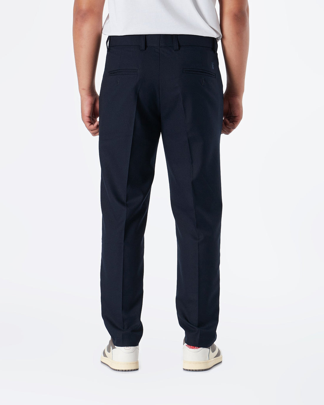MOI OUTFIT-Slim Fit Logo Embroidered Men Pants 25.90