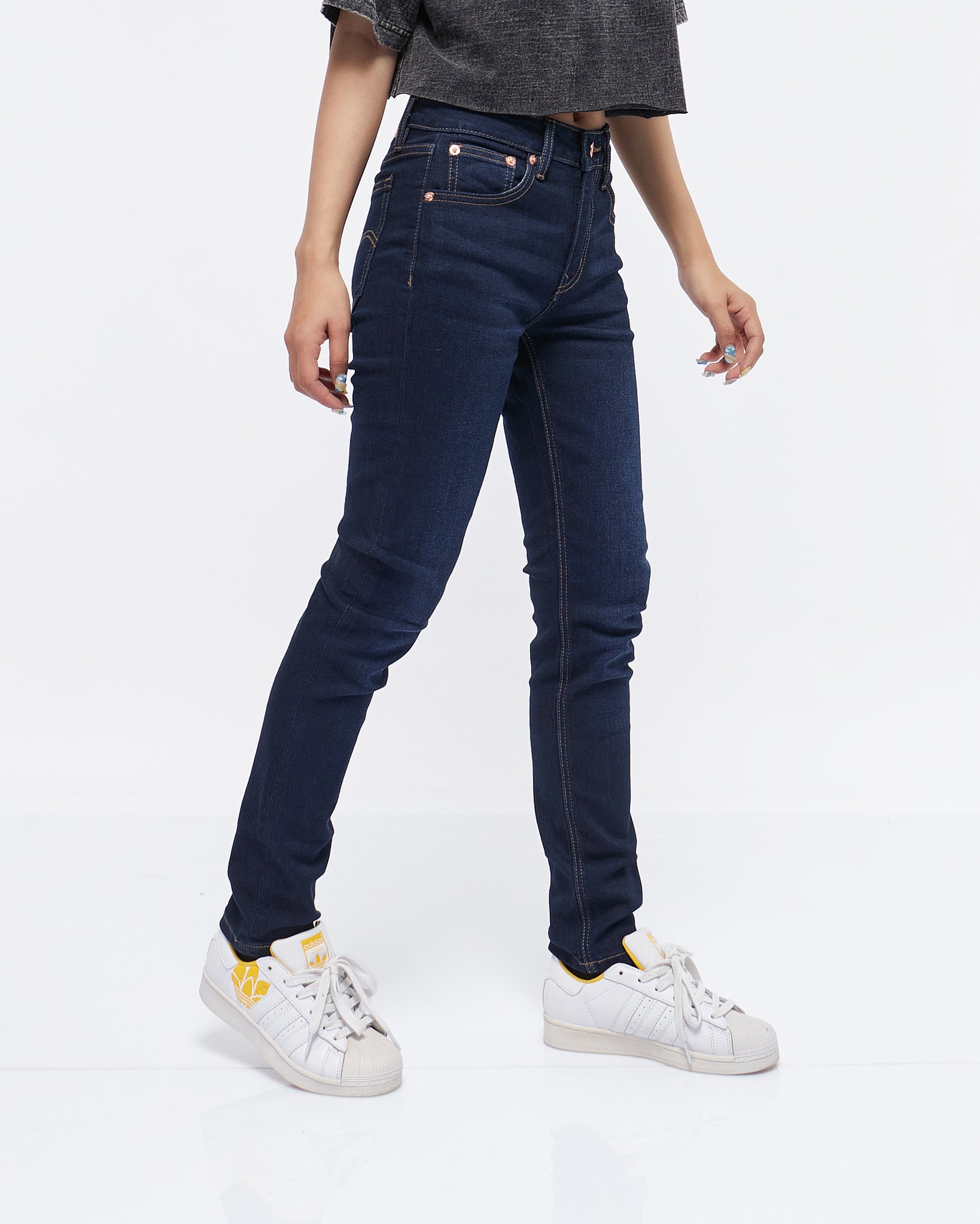 MOI OUTFIT-Straight Leg Lady Jeans 21.50
