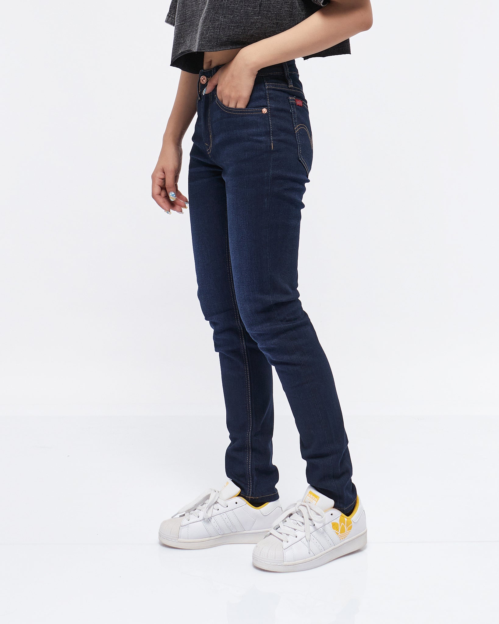 MOI OUTFIT-Straight Leg Lady Jeans 21.50