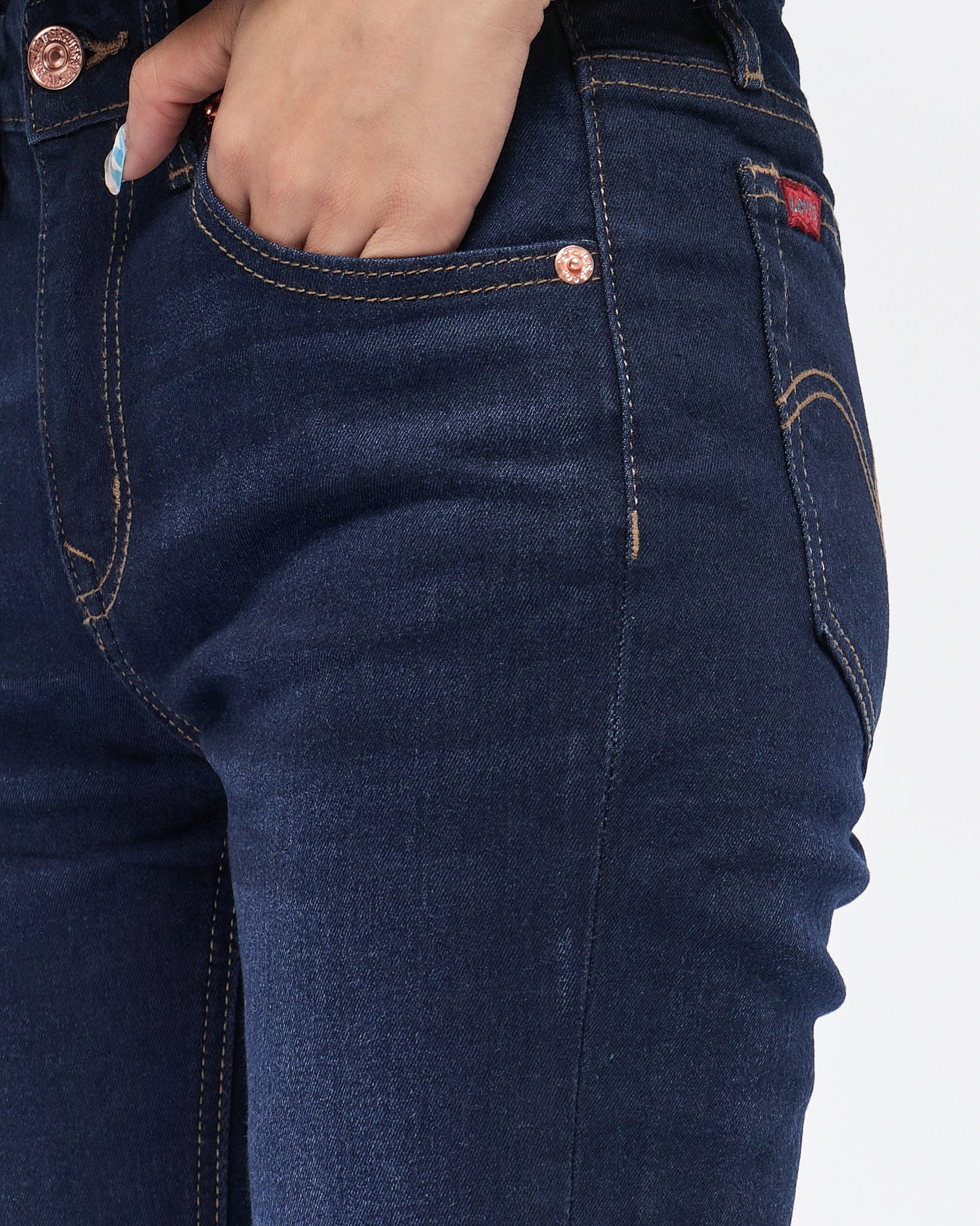 MOI OUTFIT-Straight Leg Lady Jeans 21.50