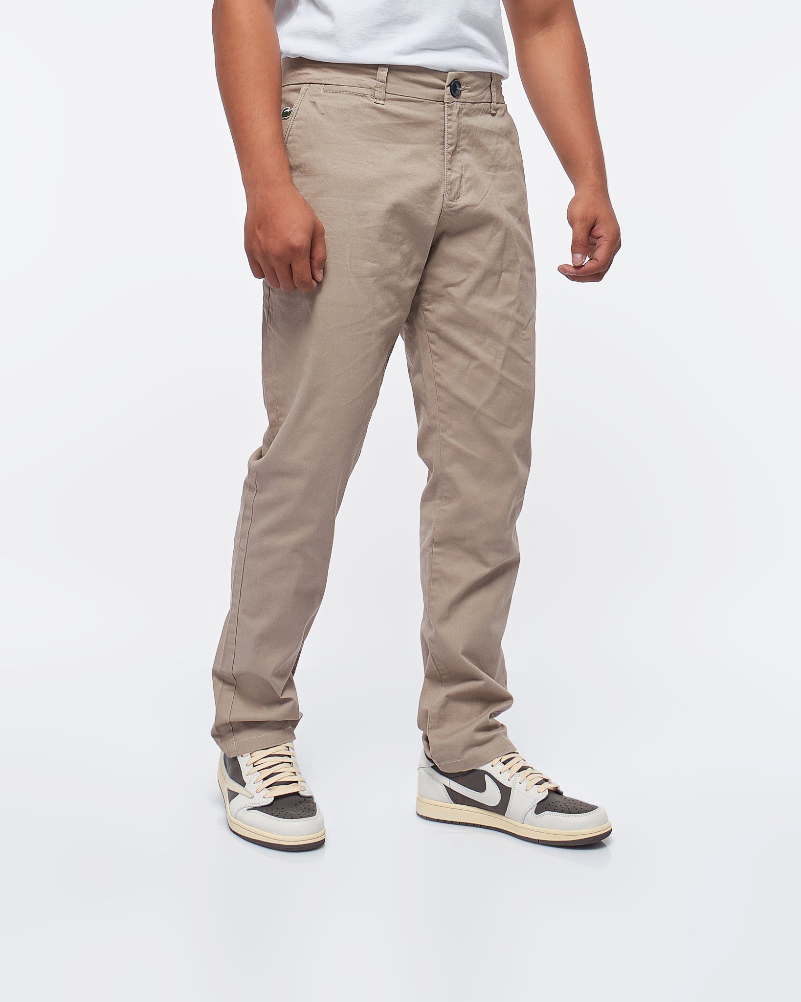 MOI OUTFIT-Stretchy Men Khaki Pants 24.90