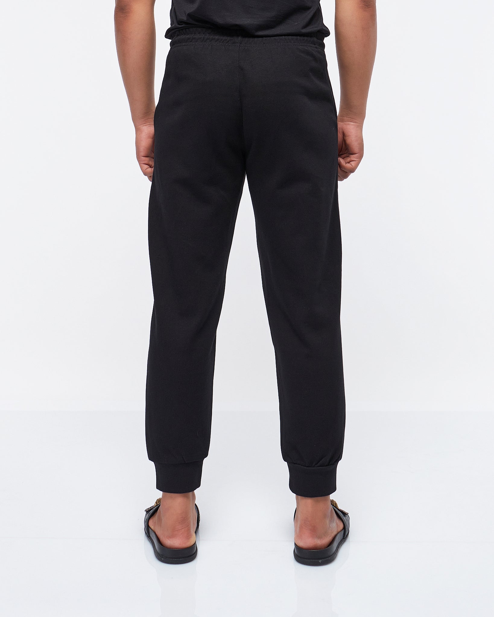 MOI OUTFIT-Swooh Logo Printed Men Jogger 22.90