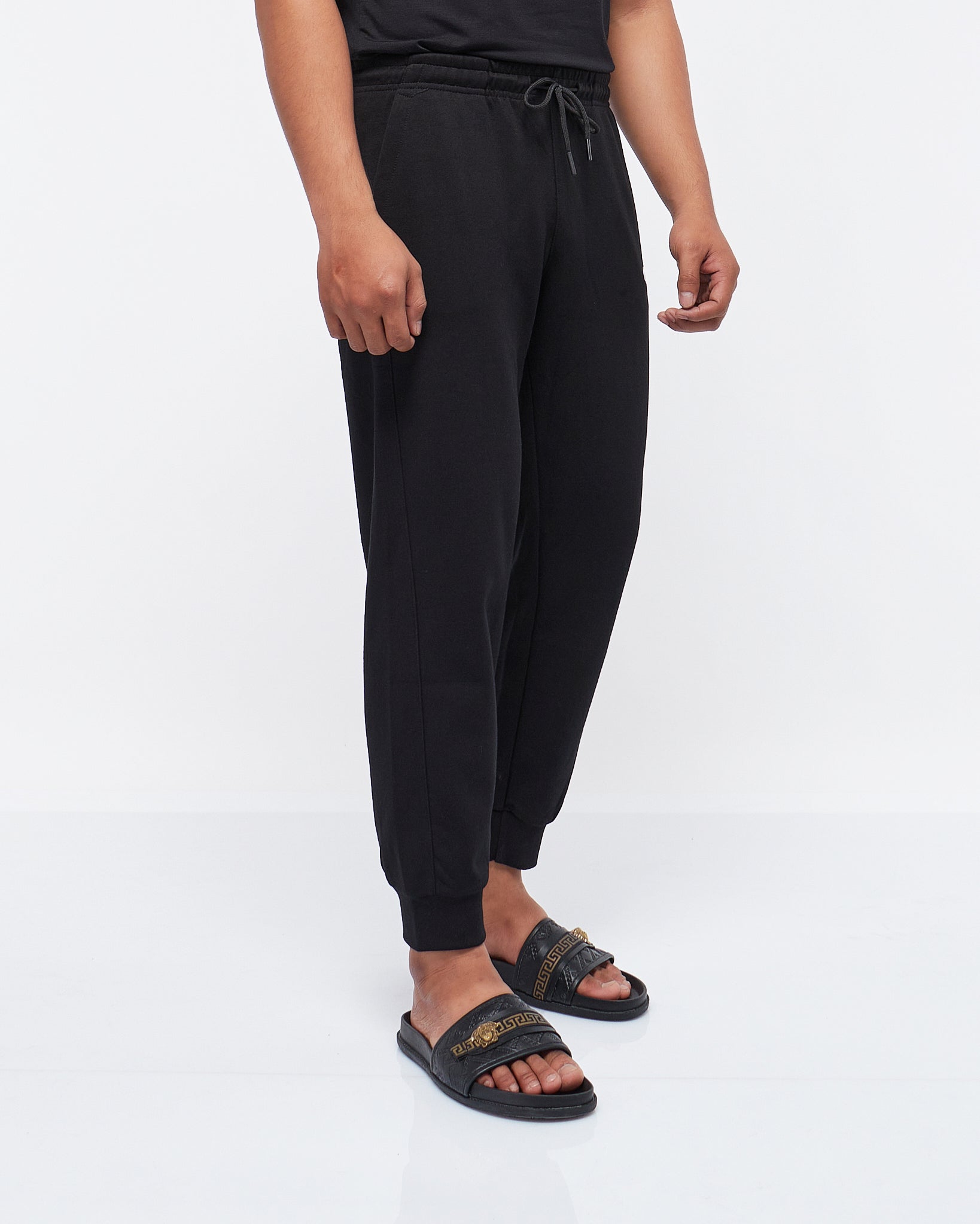 MOI OUTFIT-Swooh Logo Printed Men Jogger 22.90