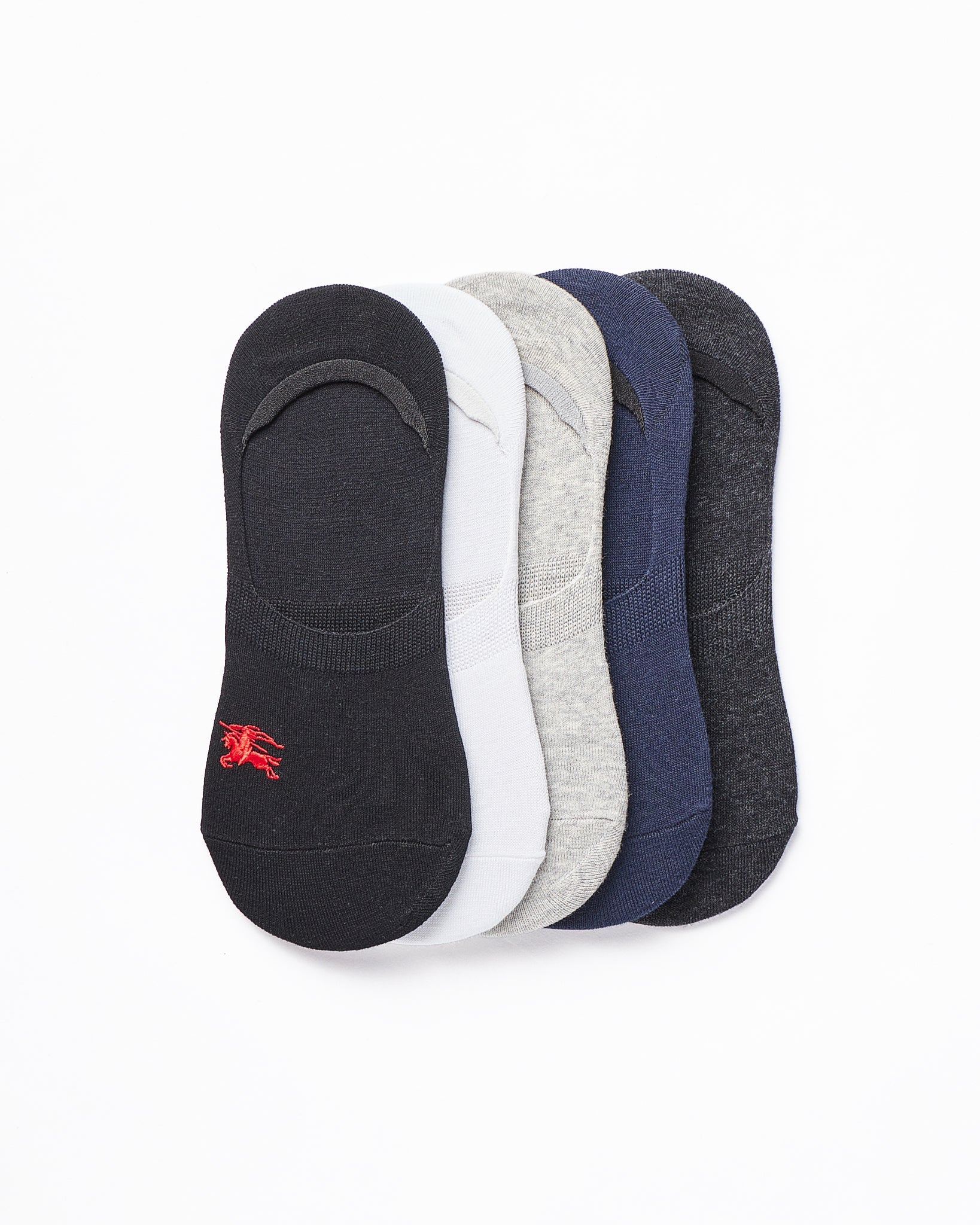 MOI OUTFIT-TB Logo Embroidered 5 Pairs Low Cut Socks 15.90