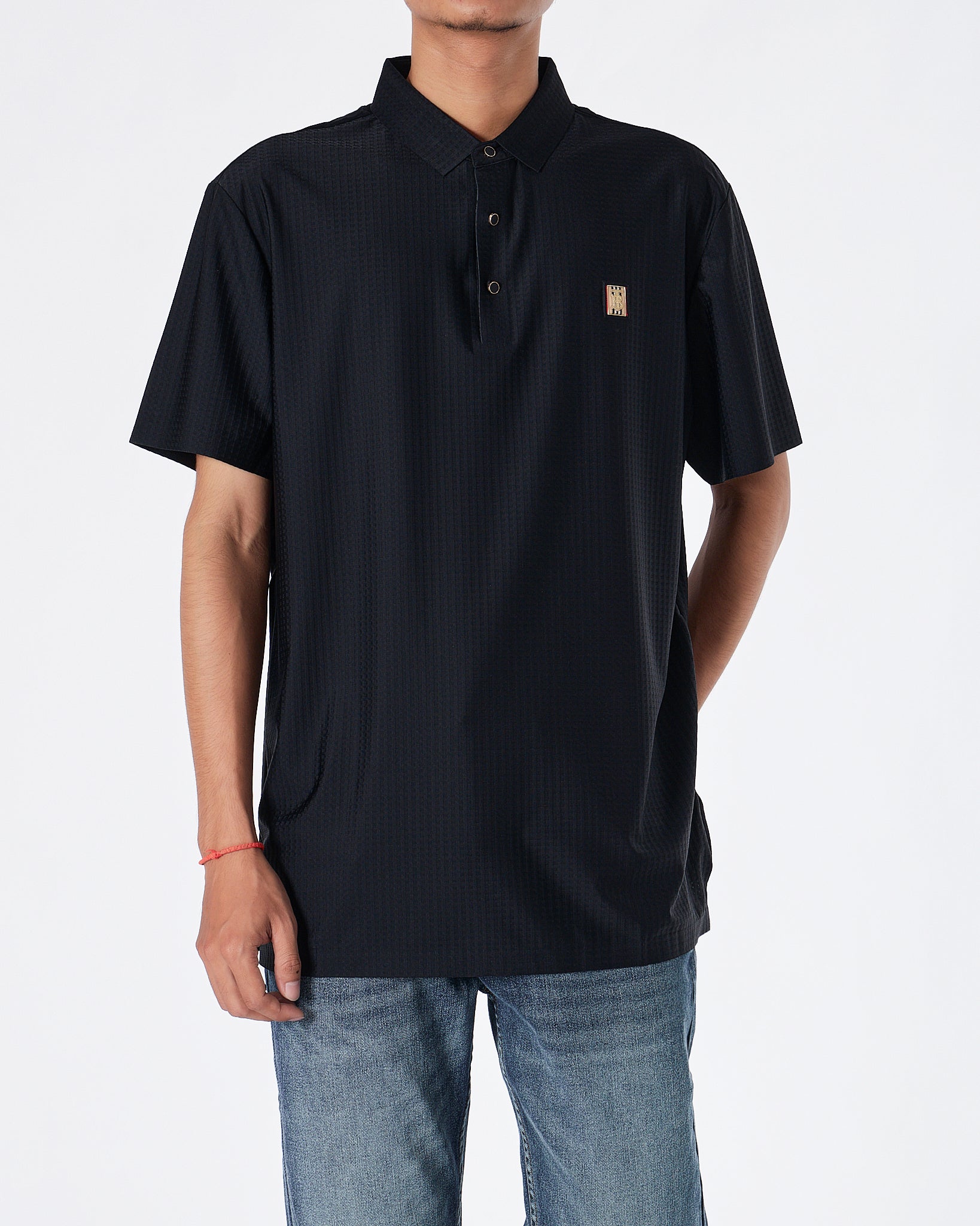 MOI OUTFIT-TB Logo Embroidered Men Polo Shirt 59.90