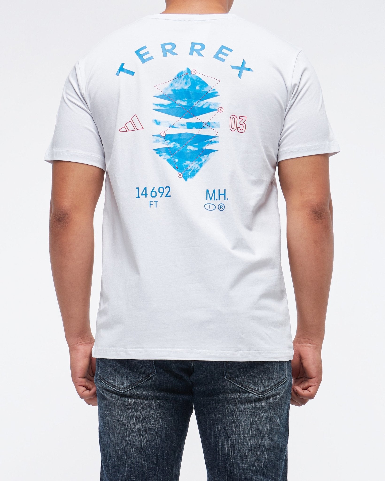 MOI OUTFIT-Terrex Front and Back Printed Men T-Shirt 13.50