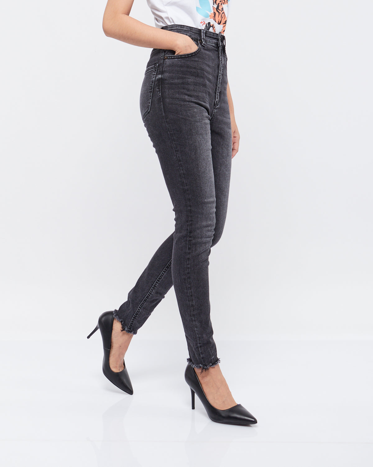 하이웨이스트 슬림핏 레이디 진 16.90