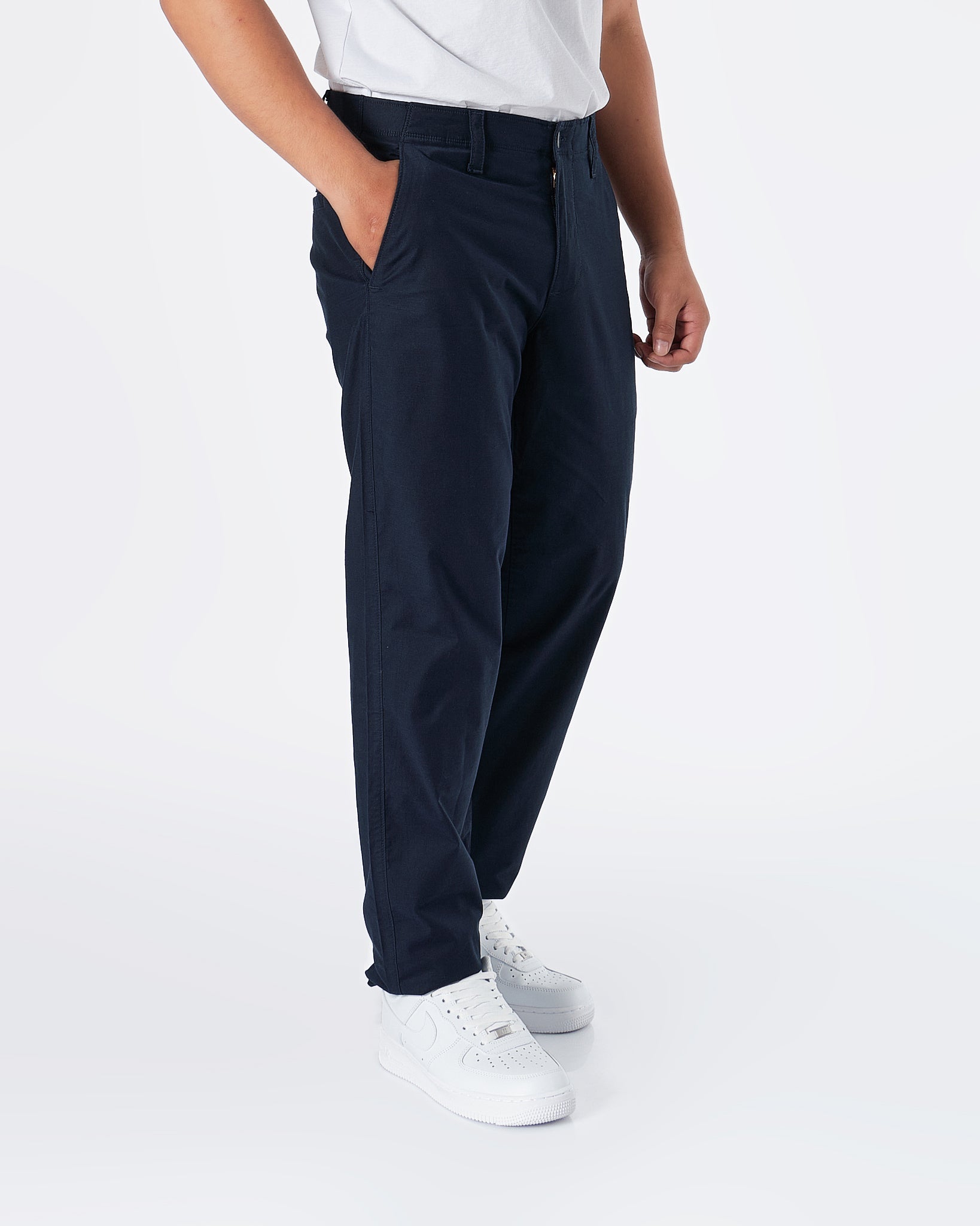 MOI OUTFIT-UA Casual Fit Men Dark Blue Khaki Pants 28.90