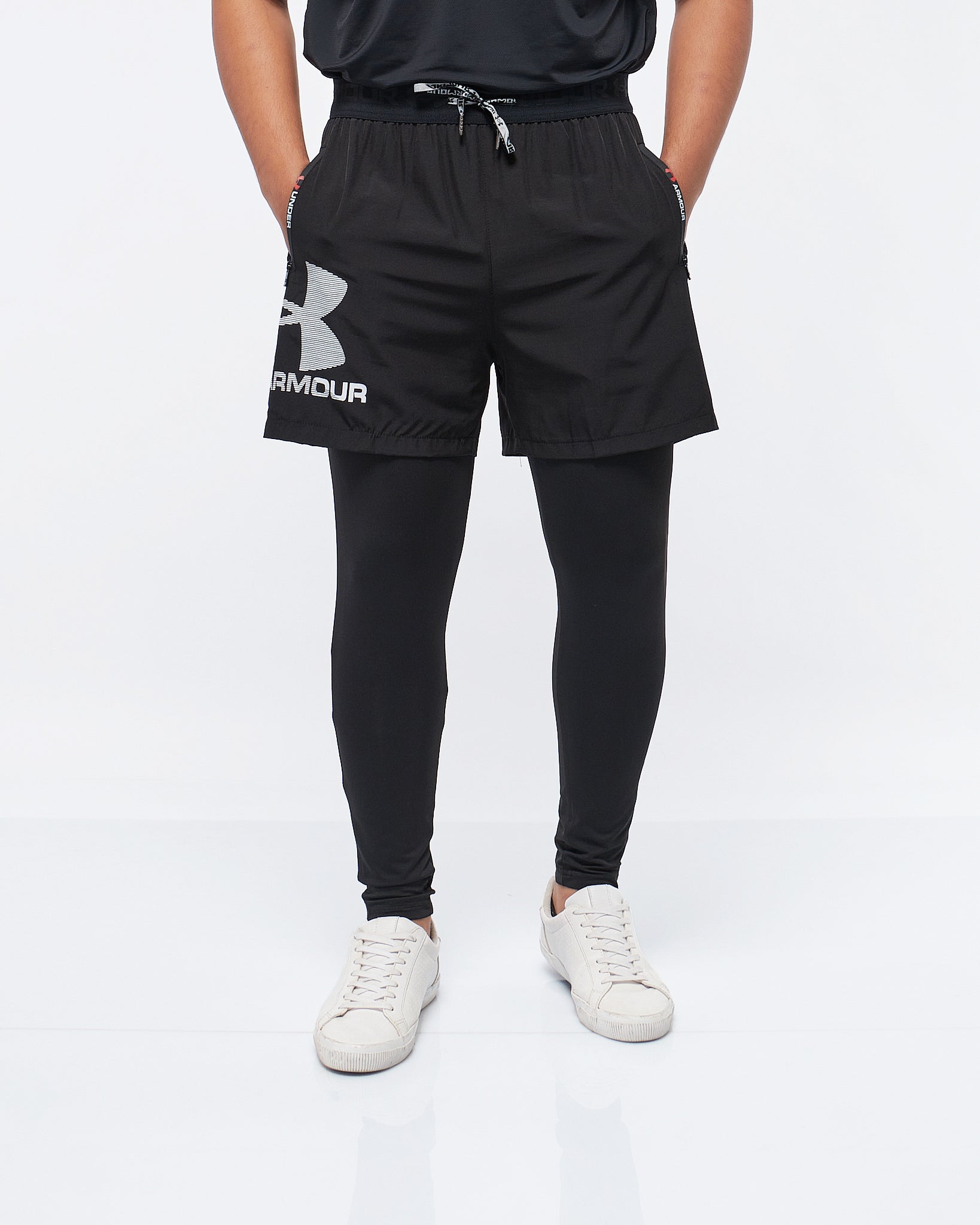 MOI OUTFIT-UA Gym Training 2 in 1 Men Leggings 15.90