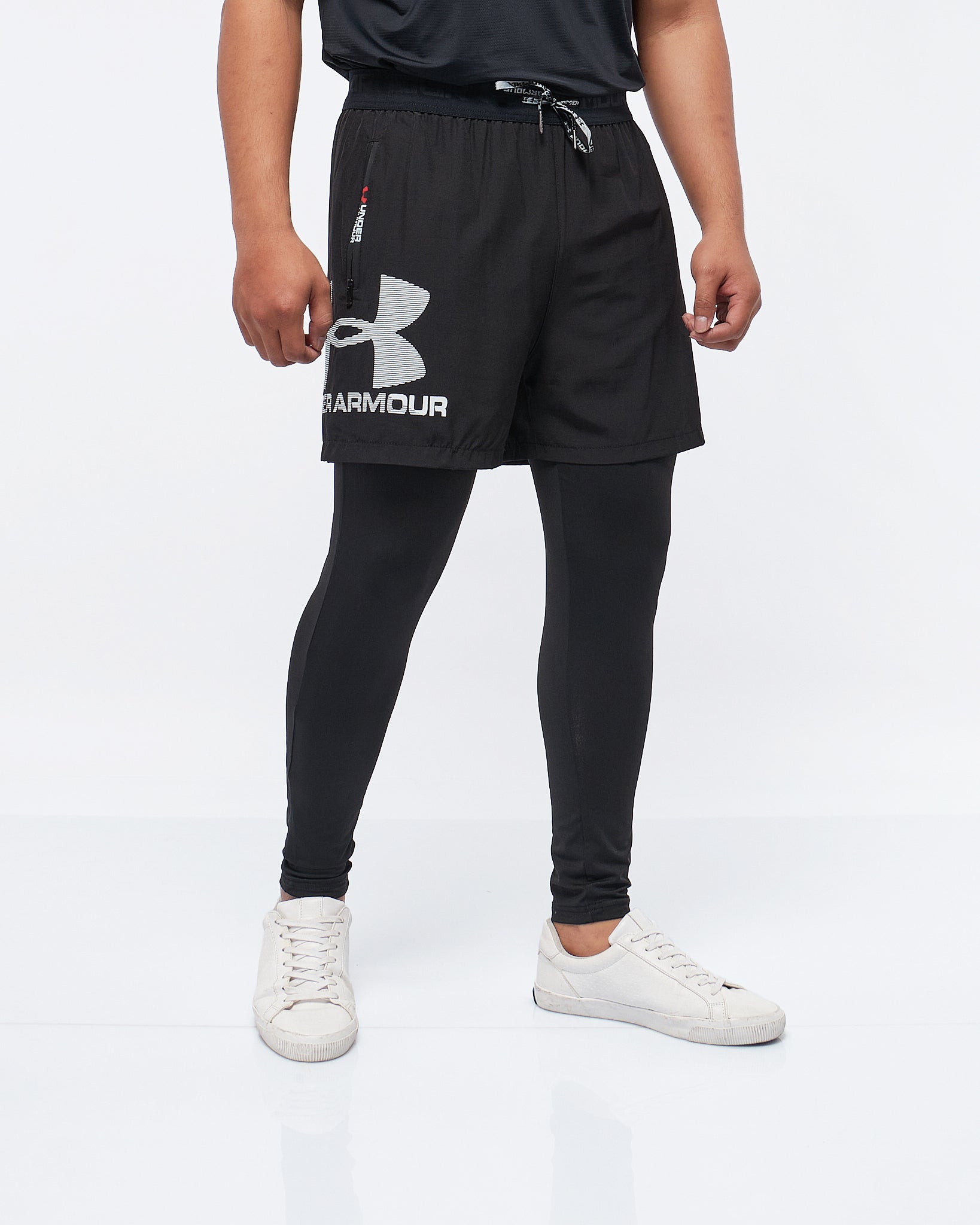 MOI OUTFIT-UA Gym Training 2 in 1 Men Leggings 15.90