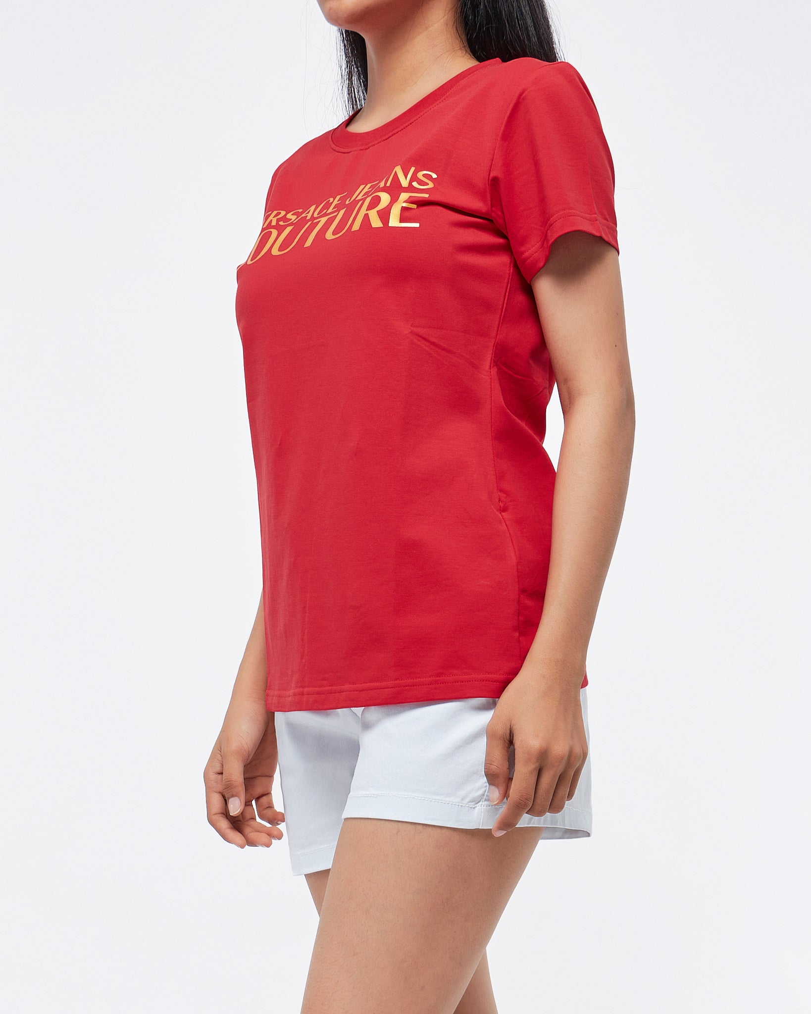 MOI OUTFIT-V Couture Gold Printed Lady T-Shirt 13.90