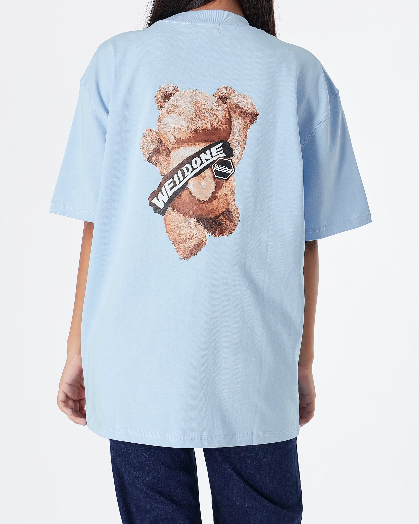 MOI OUTFIT-WE1 Teddy Bear Unisex Blue T-Shirt 24.90