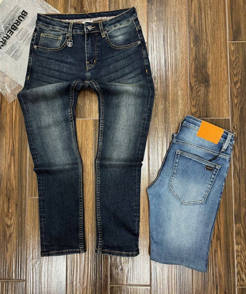 BUR Men Slim Fit Dark Blue Jeans 24.90
