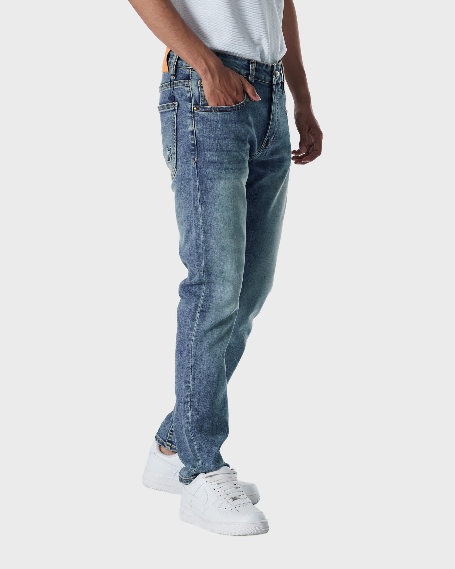 LV Men Slim Fit Light Blue Jeans 25.90