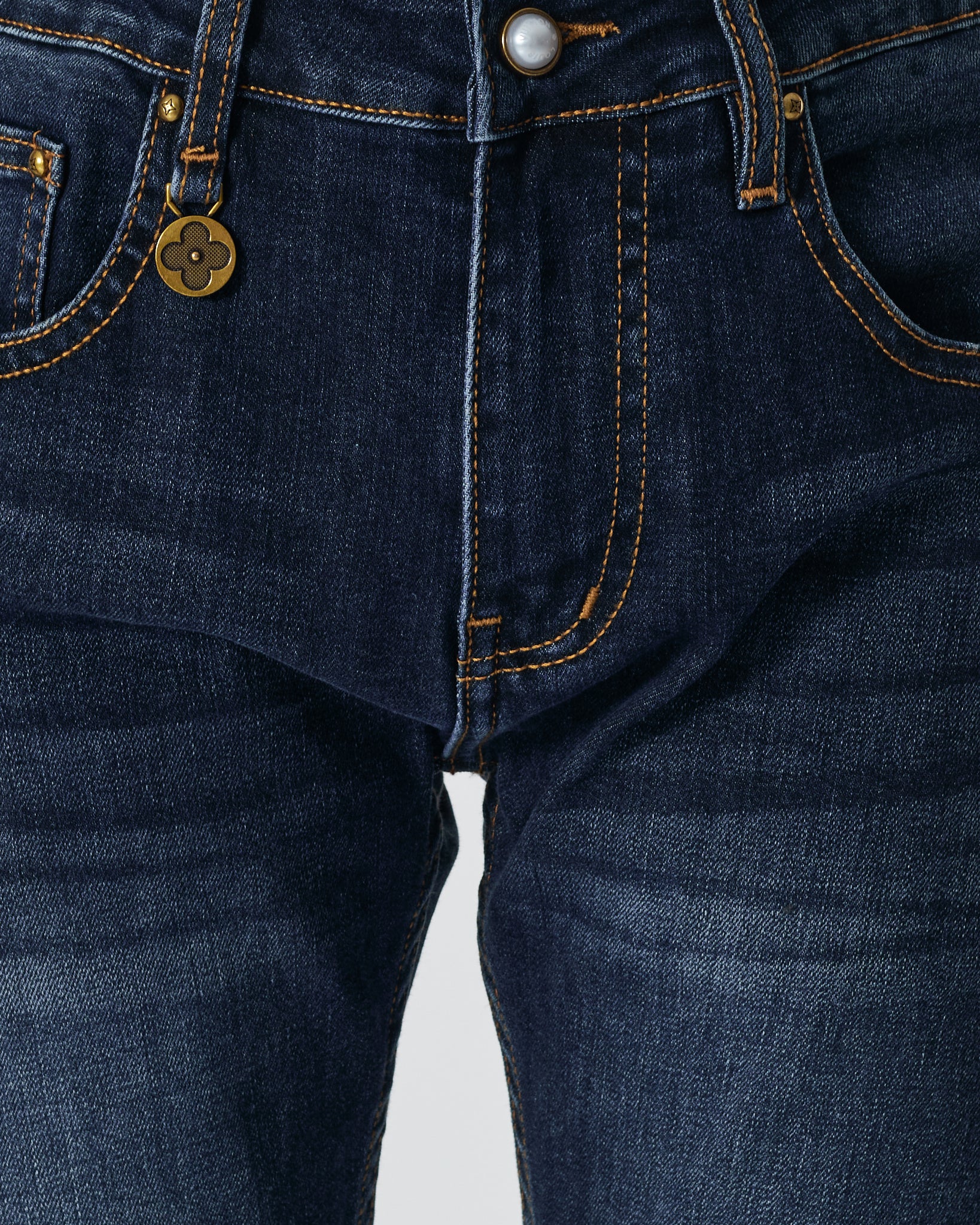 LV Men Slim Fit Dark Blue Jeans 25.90