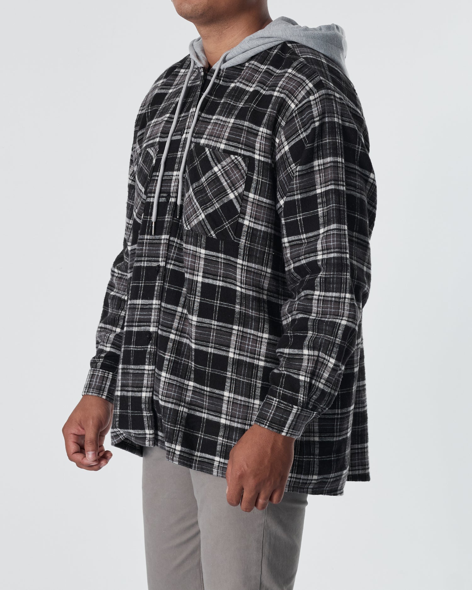 ZAR Checked Men Brown Hoodie 18.90