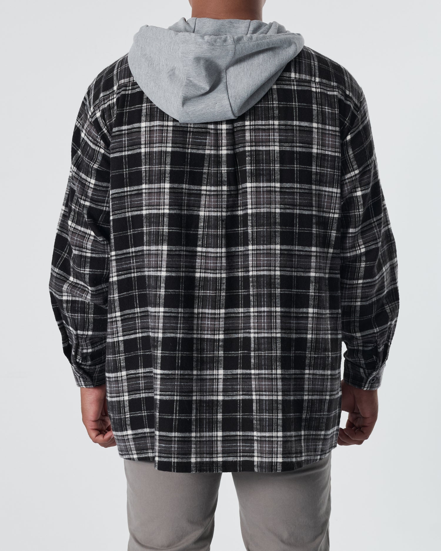 ZAR Checked Men Brown Hoodie 18.90