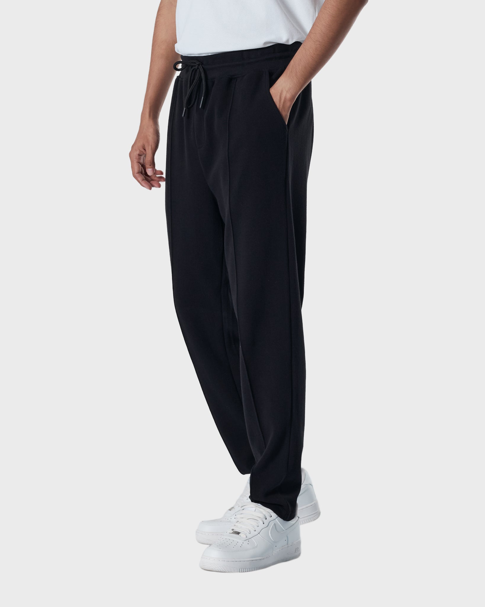 LAC Plain Color Men Black Track Pants 19.90