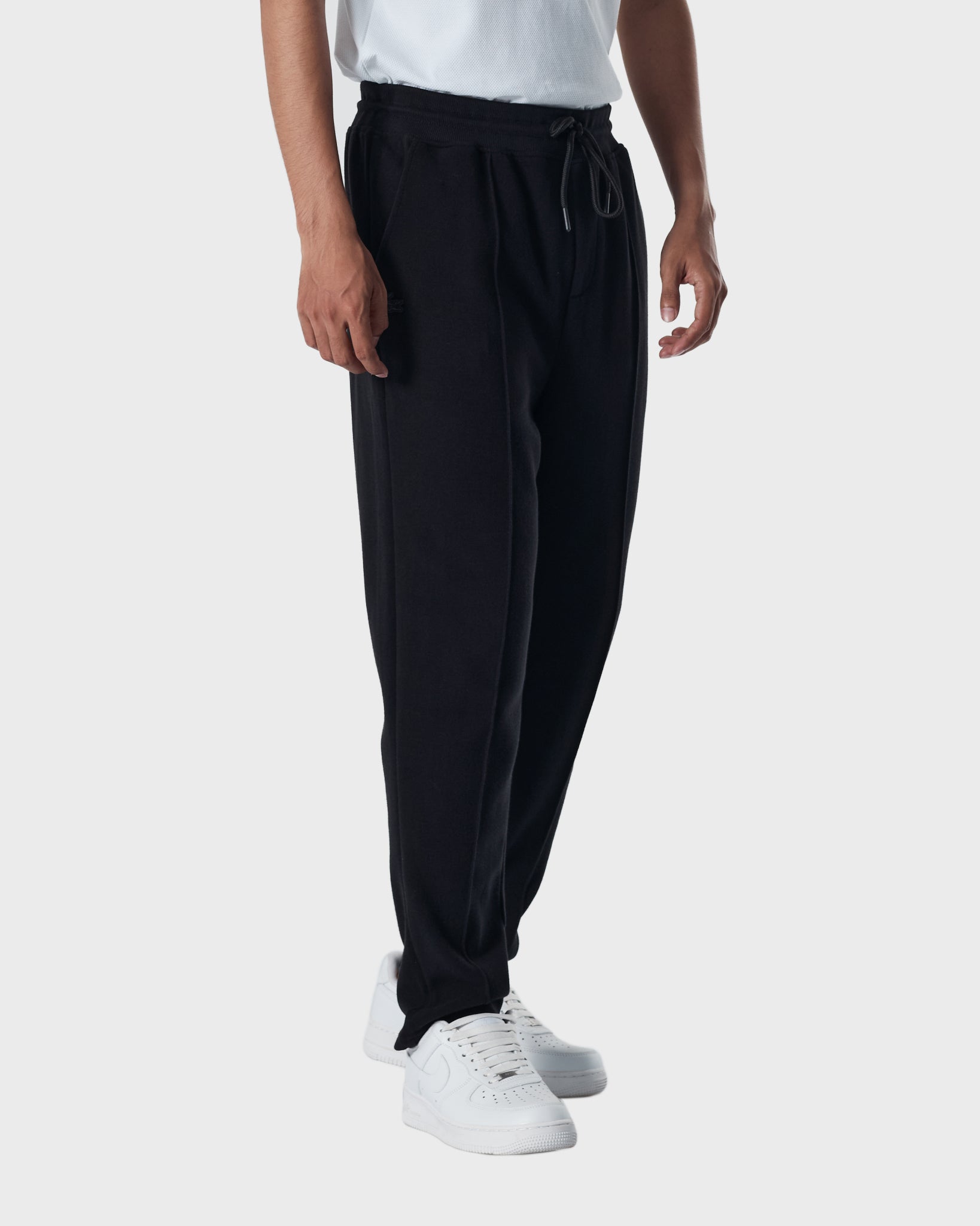 LAC Plain Color Men Black Track Pants 19.90